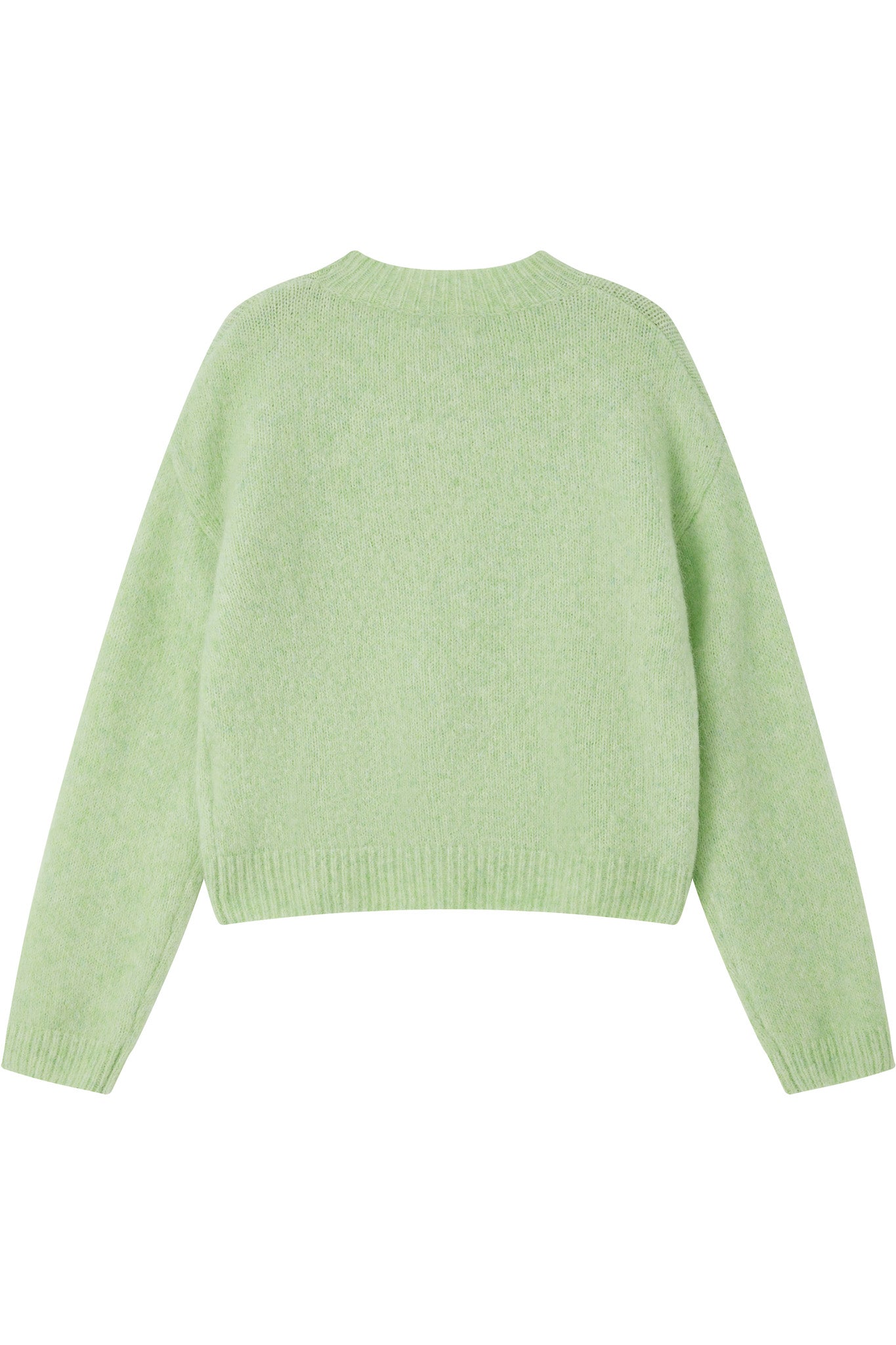 Lara Basic Alpaca wool Knit Jumper - Lime