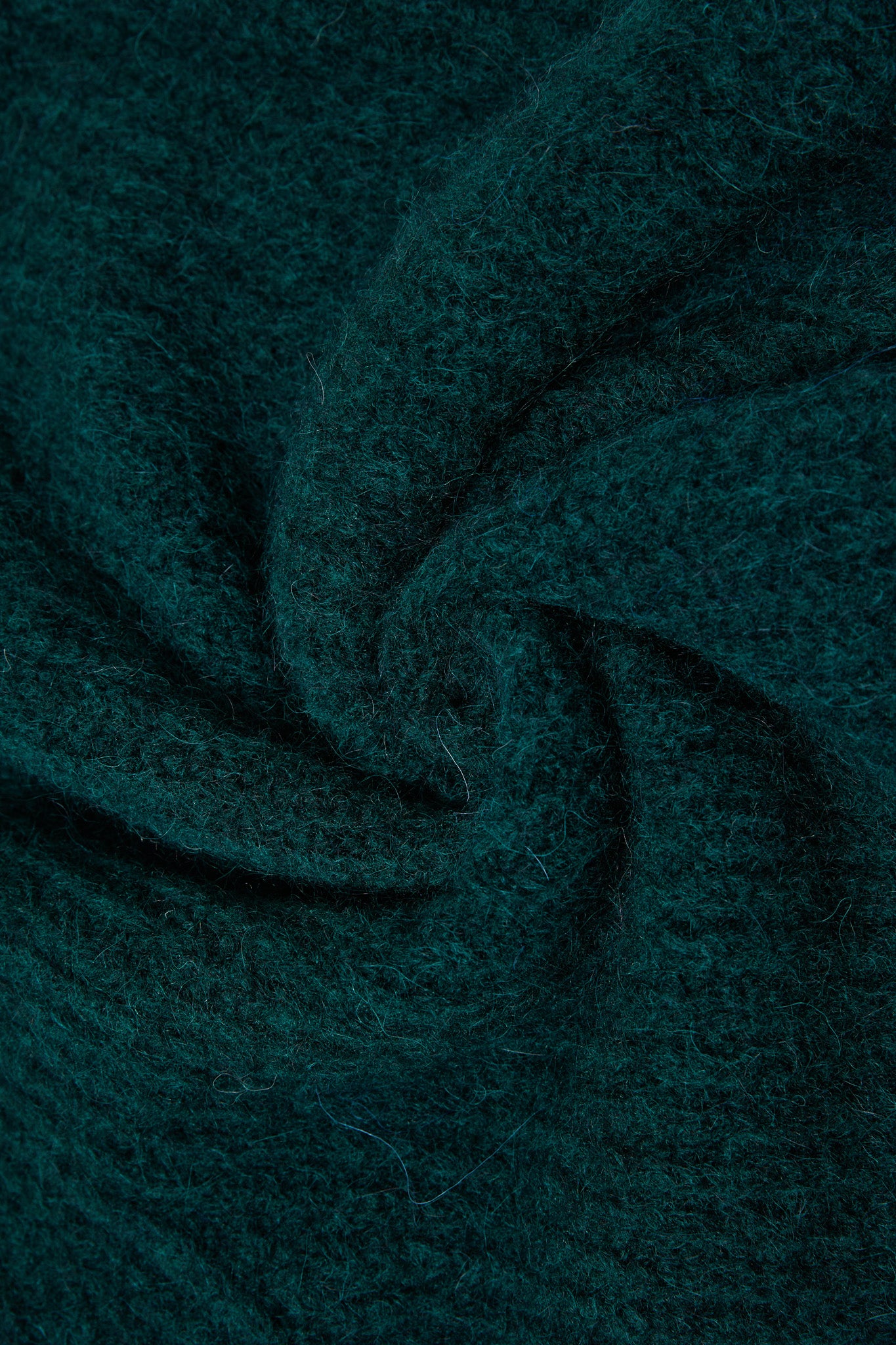 Immy V-neck Basic Alpaca wool Knit Jumper - Forest