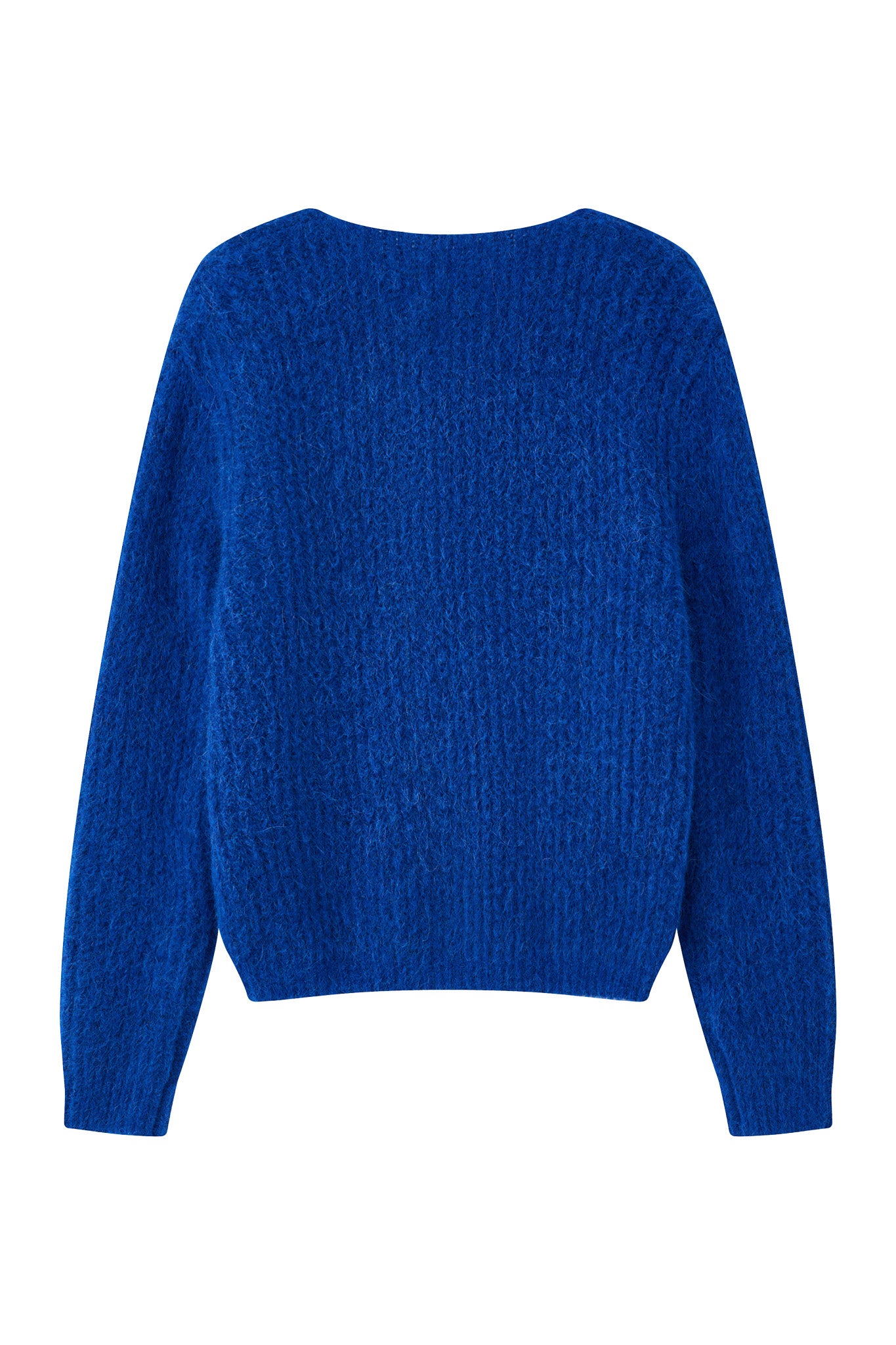 Immy V-neck Basic Alpaca wool Knit Jumper - Royal Blue