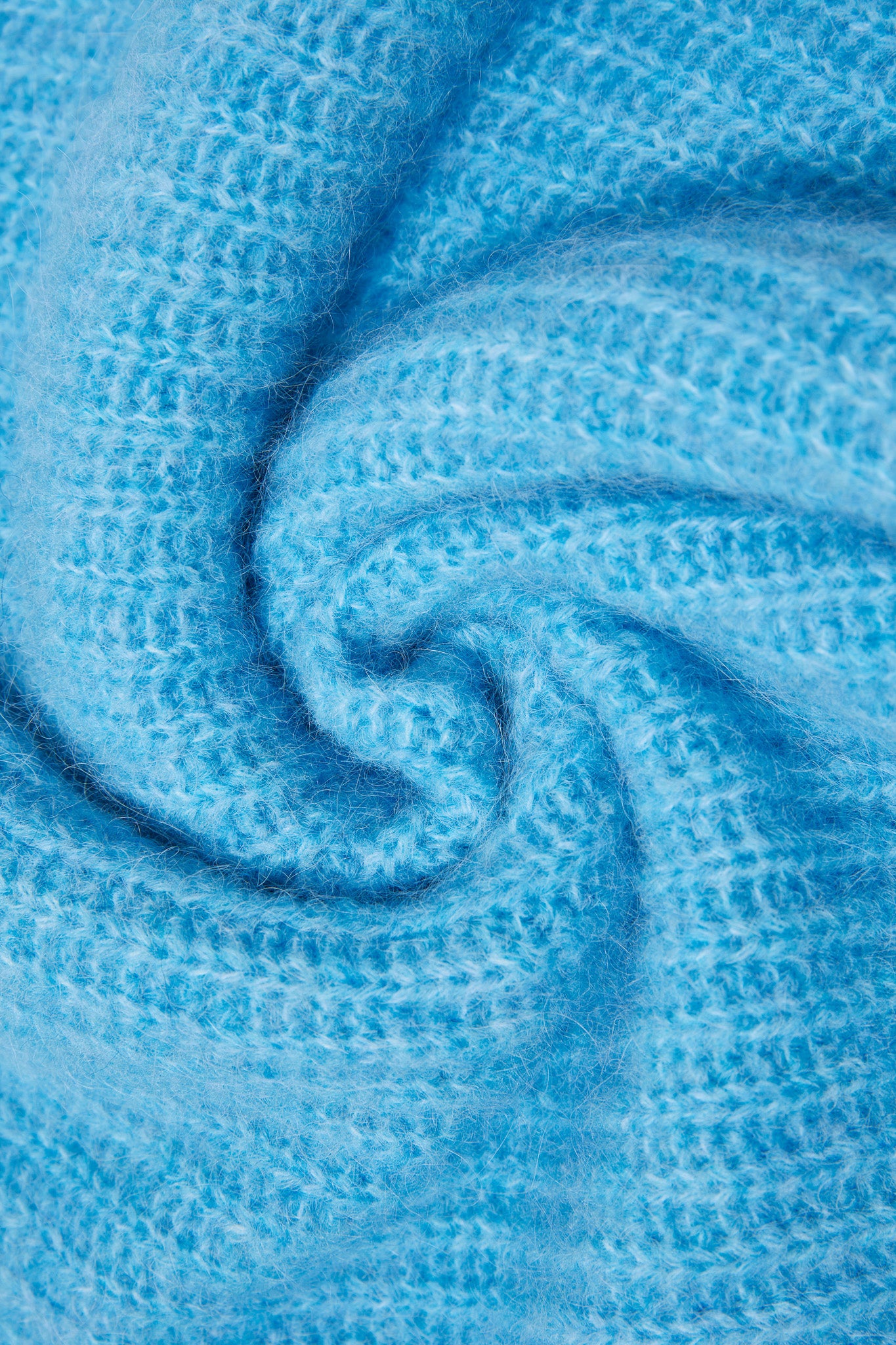 Immy V-neck Basic Alpaca wool Knit Jumper - Sky