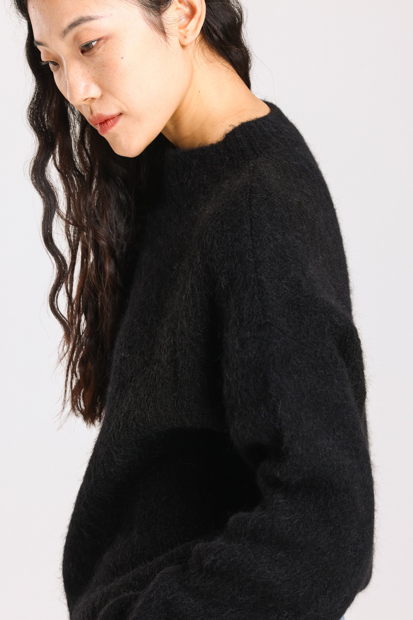 Lara Basic Alpaca wool Knit Jumper - Black