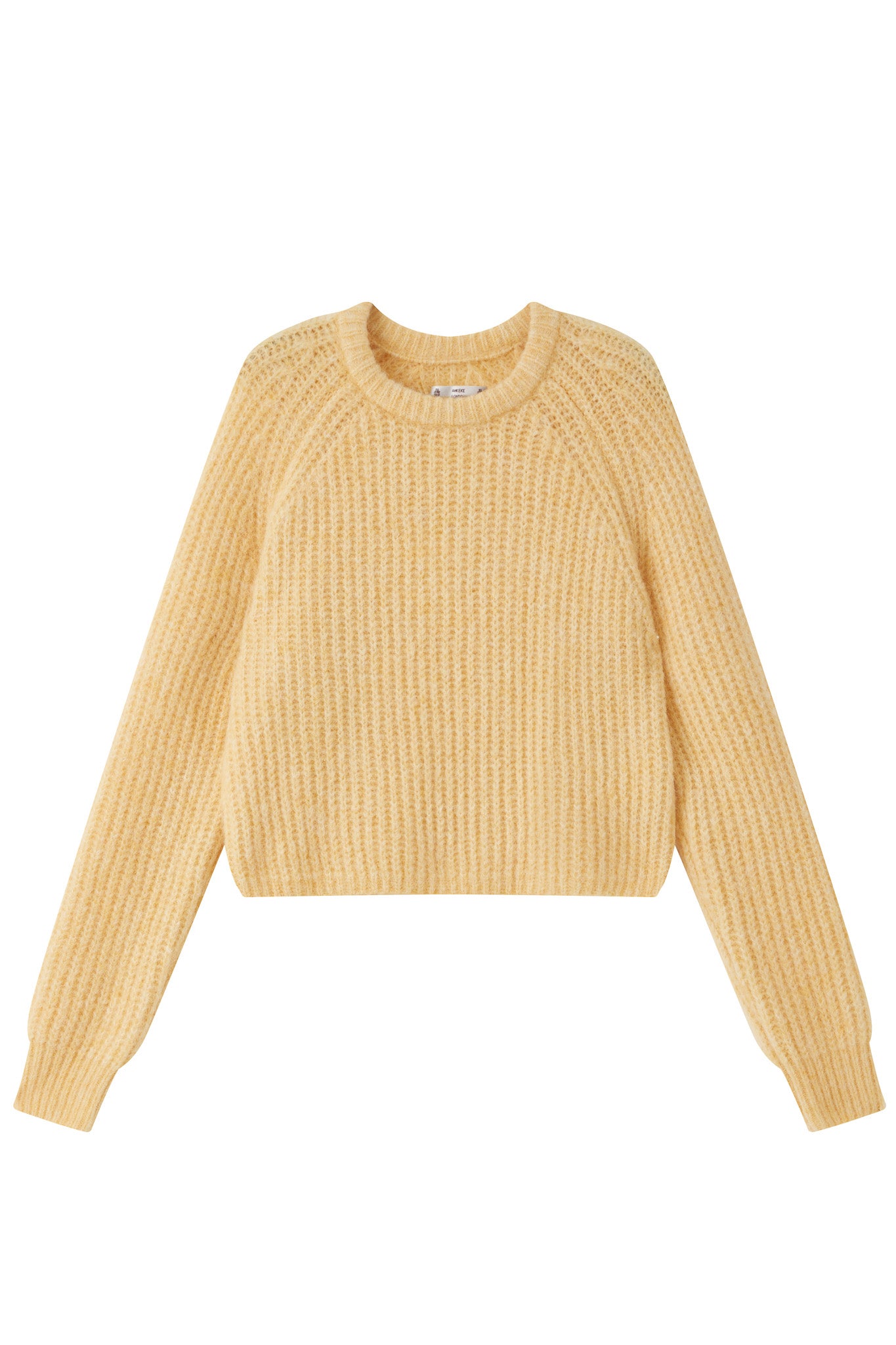 Janet Ribbed Alpaca wool Knit Jumper - Yellow