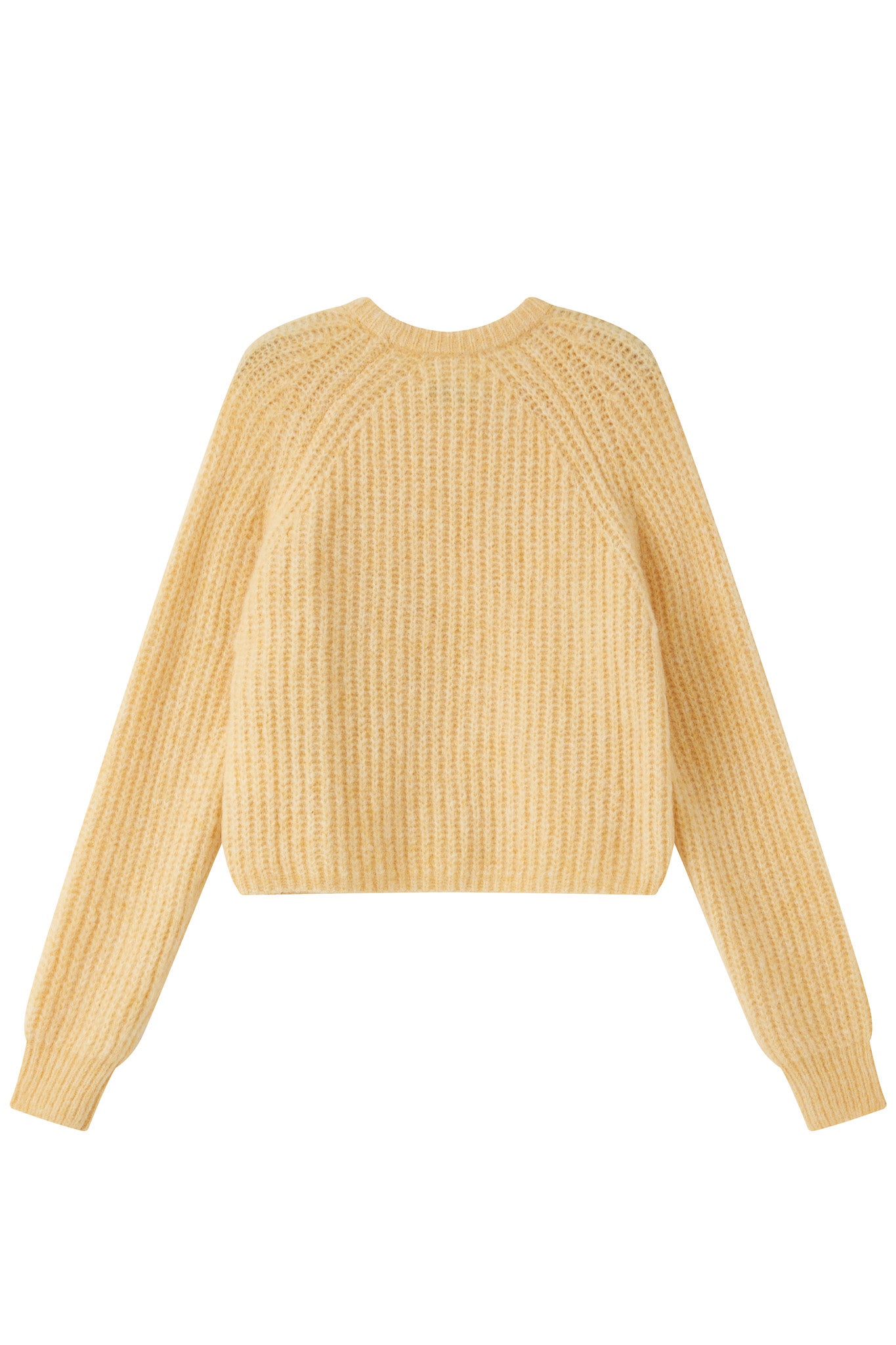 Janet Ribbed Alpaca wool Knit Jumper - Yellow