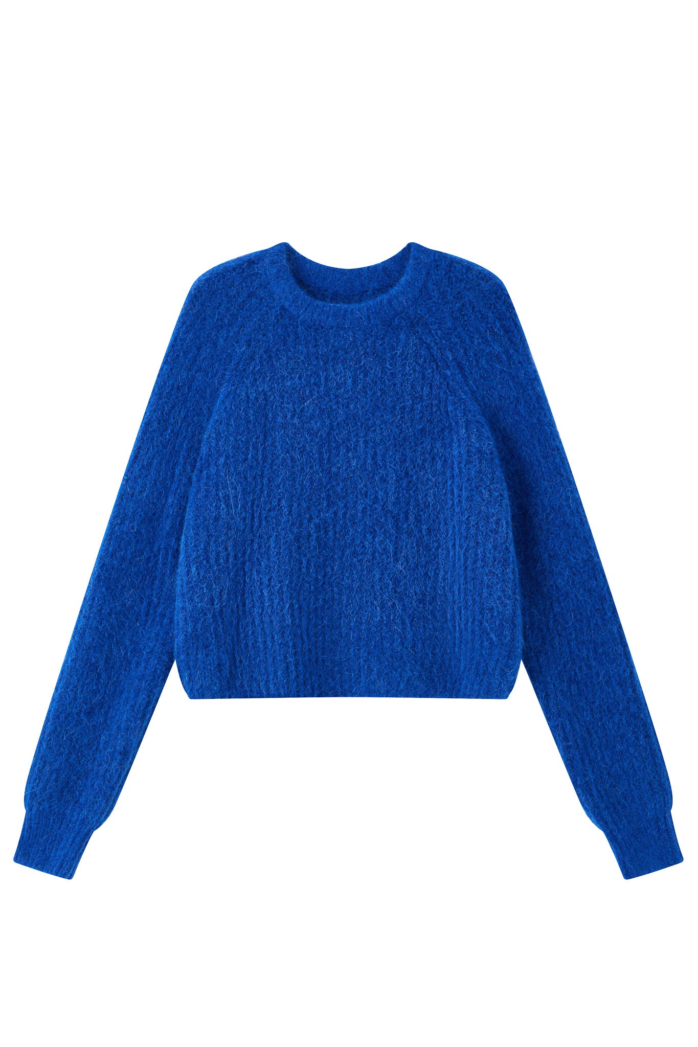 Janet Ribbed Alpaca wool Knit Jumper - Royal Blue