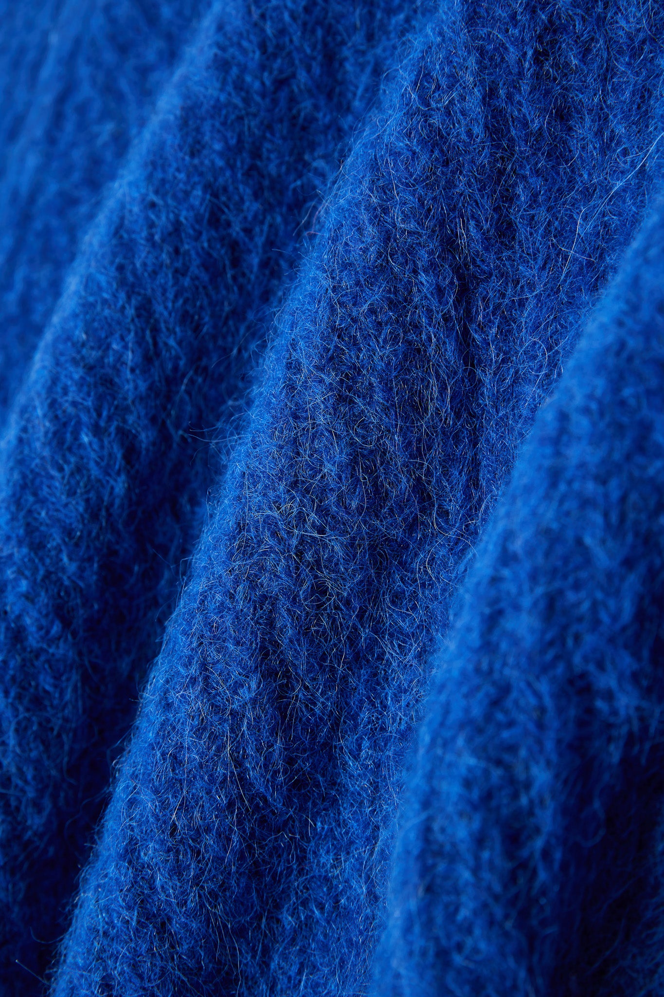 Janet Ribbed Alpaca wool Knit Jumper - Royal Blue