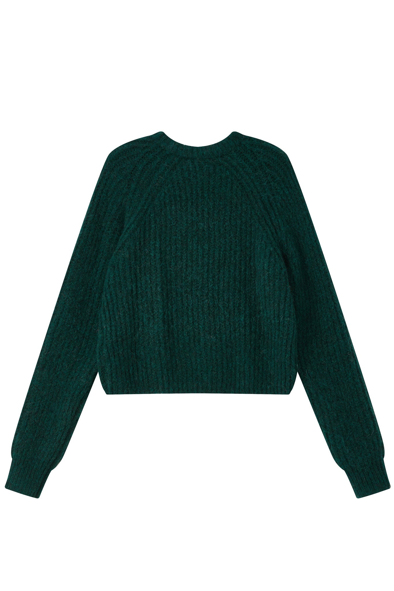 Janet Ribbed Alpaca wool Knit Jumper - Forest