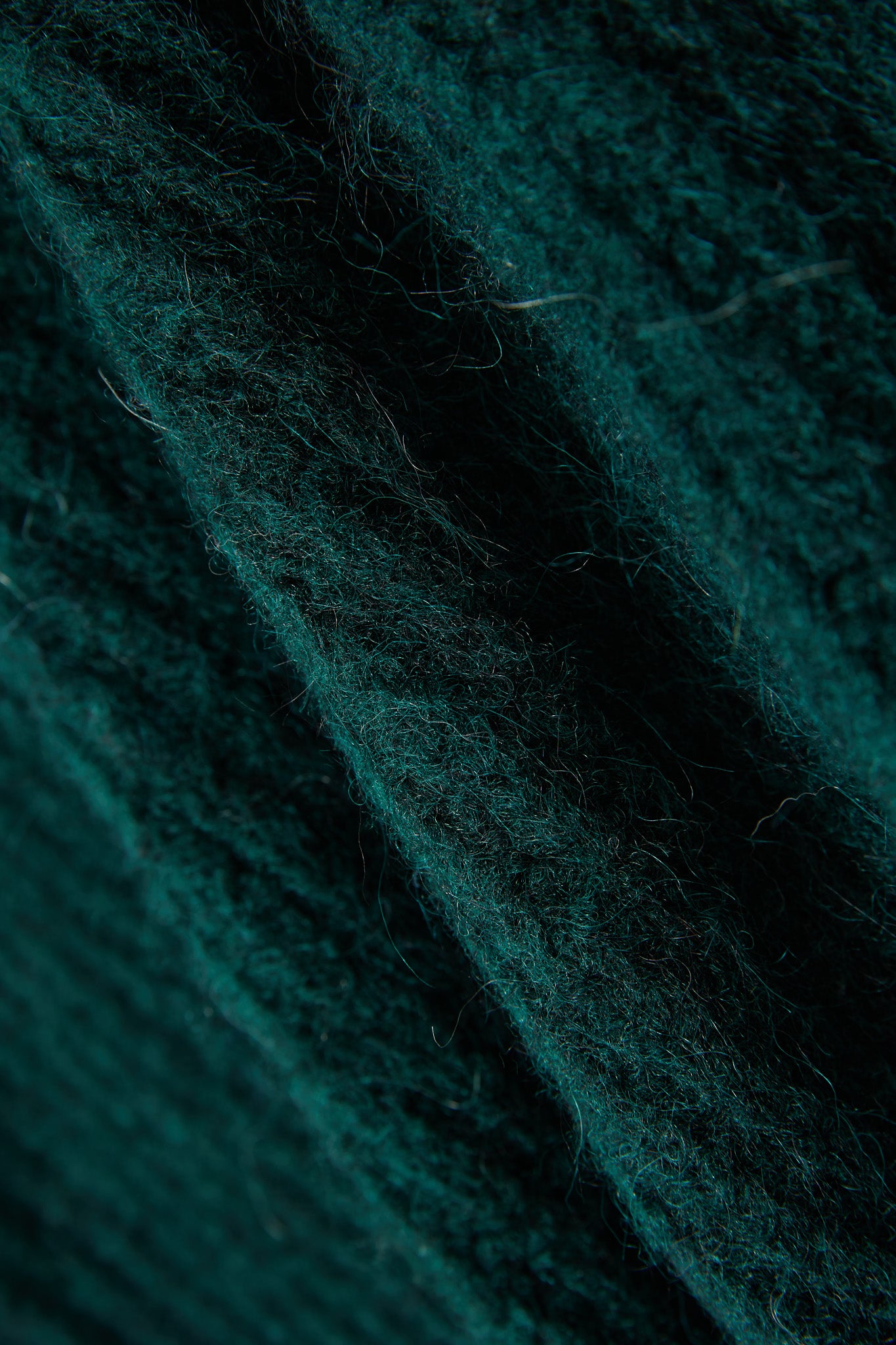 Janet Ribbed Alpaca wool Knit Jumper - Forest