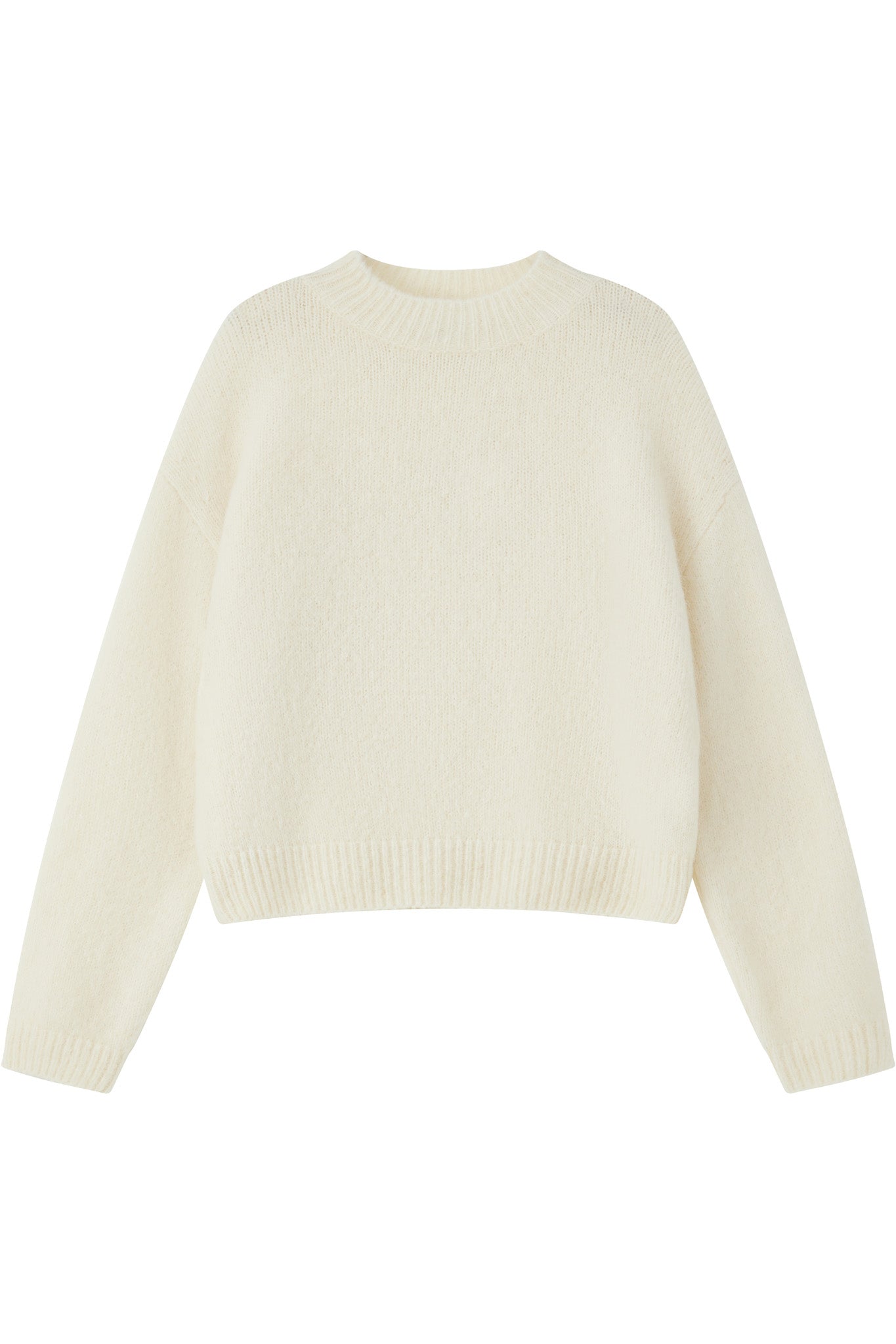 Lara Basic Alpaca wool Knit Jumper - White