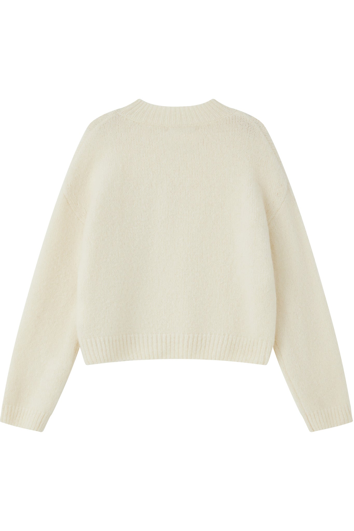 Lara Basic Alpaca wool Knit Jumper - White