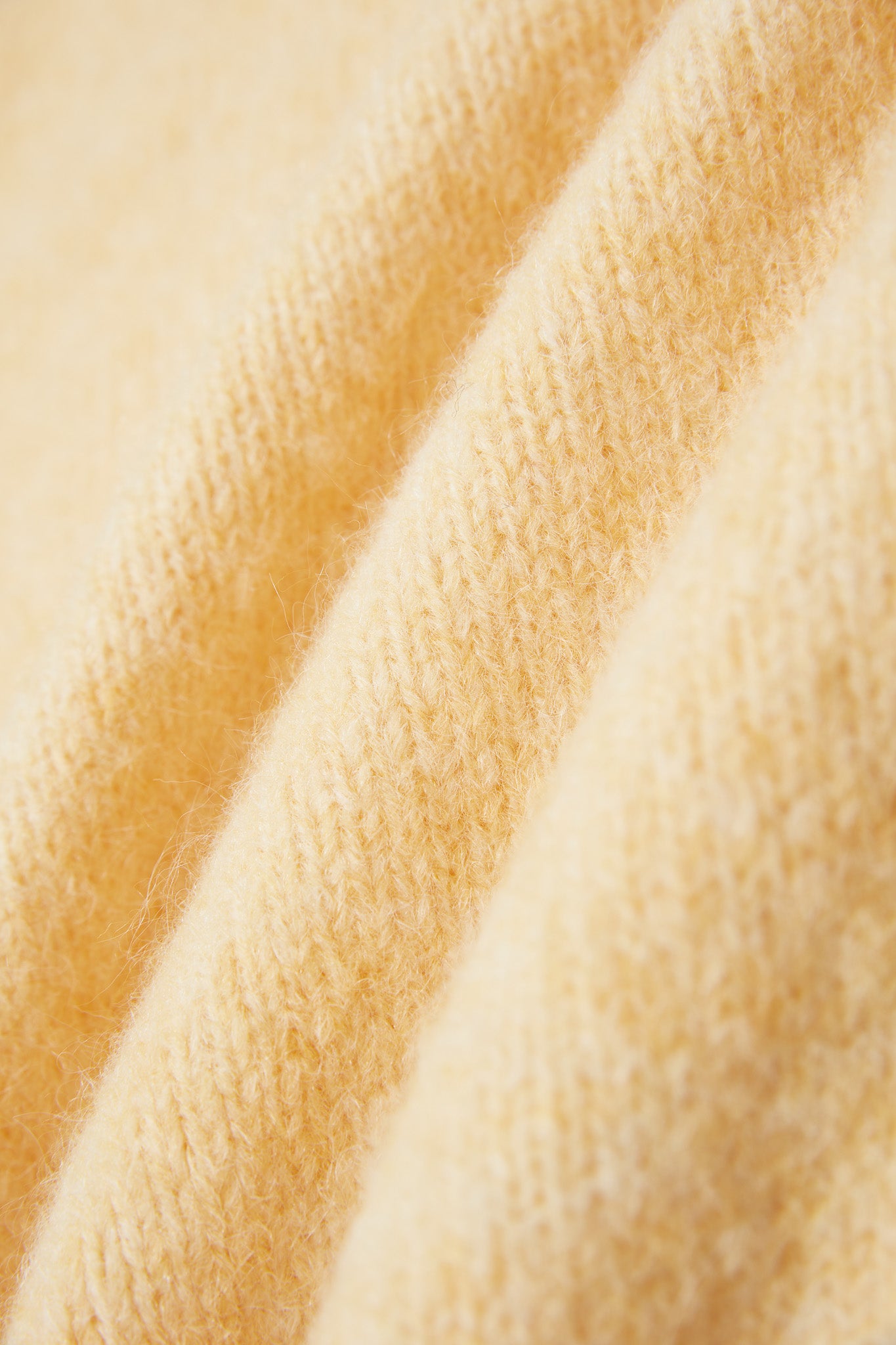 Lara Basic Alpaca wool Knit Jumper - Yellow
