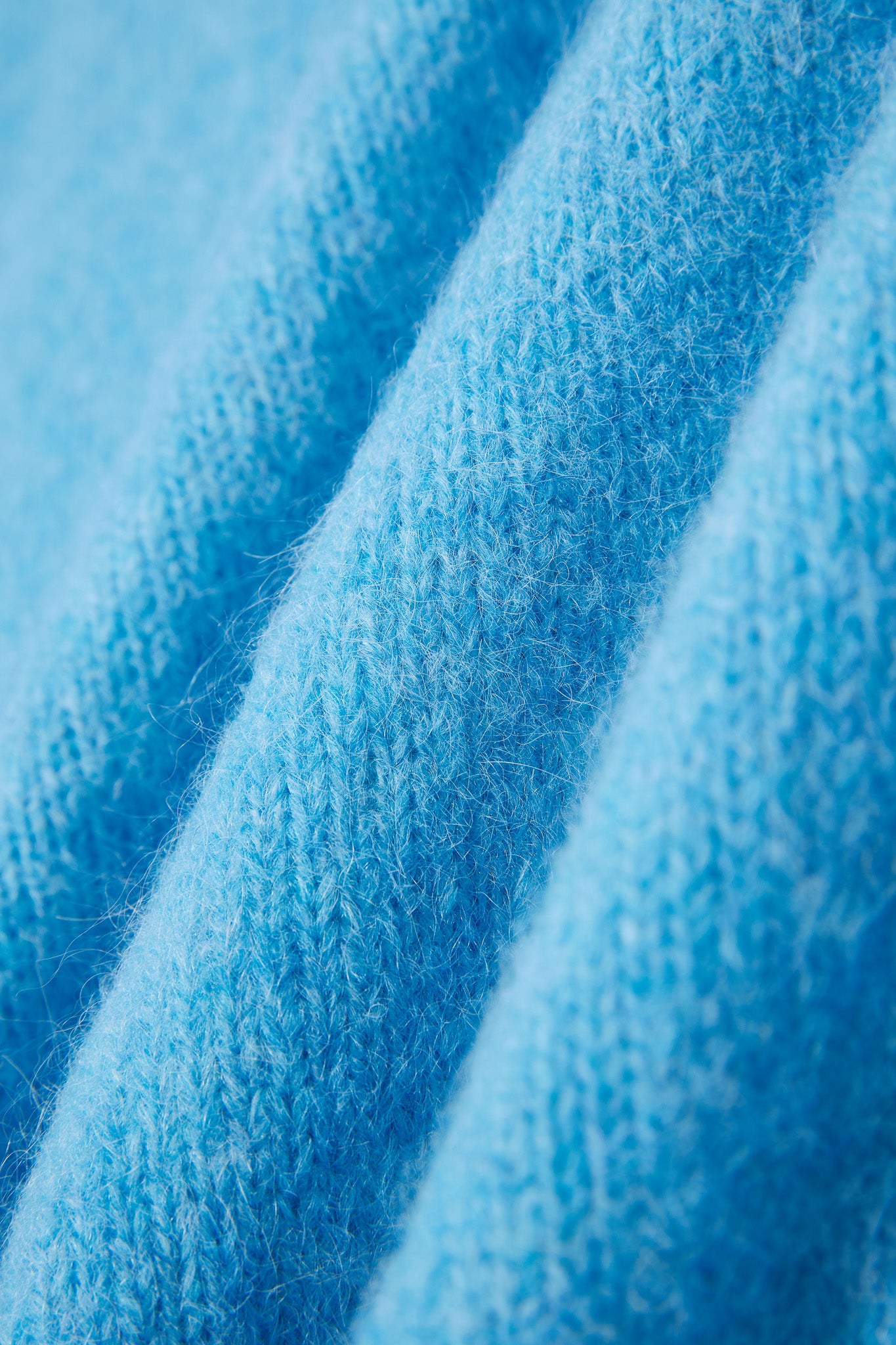 Lara Basic Alpaca wool Knit Jumper - Sky