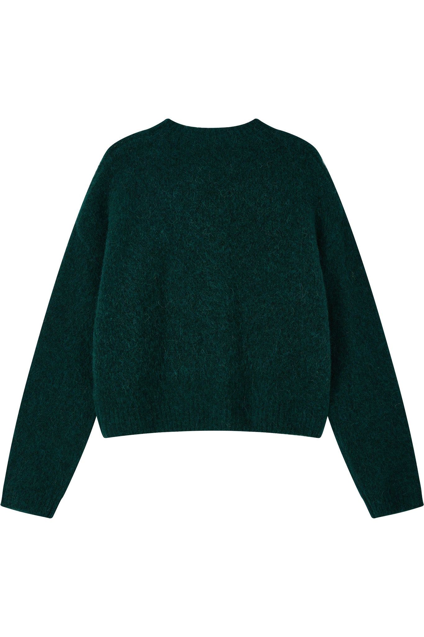 Lara Basic Alpaca wool Knit Jumper - Forest
