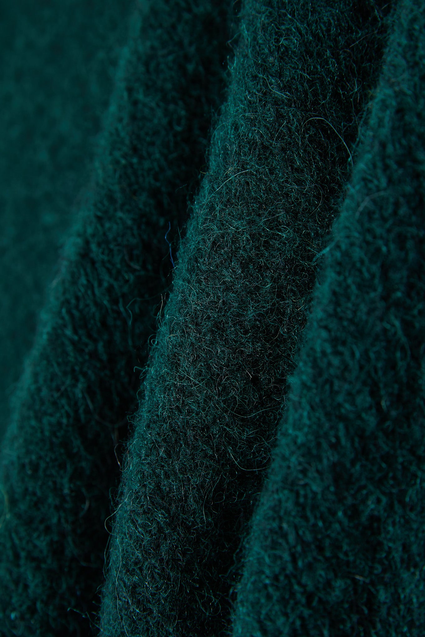 Lara Basic Alpaca wool Knit Jumper - Forest