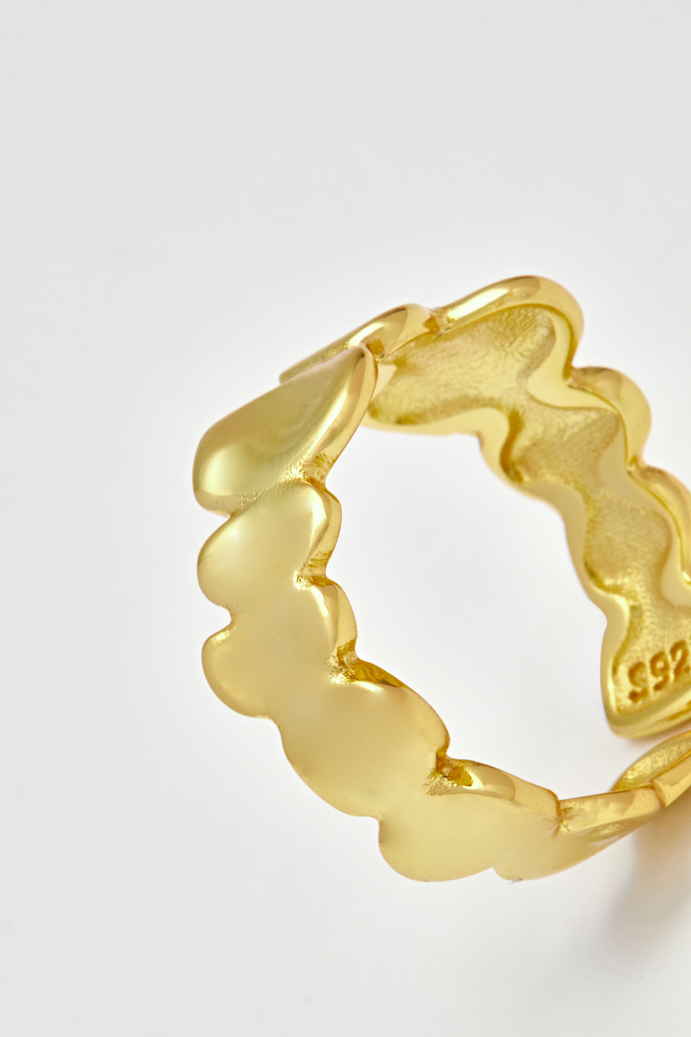 Sterling-Leaves Ring