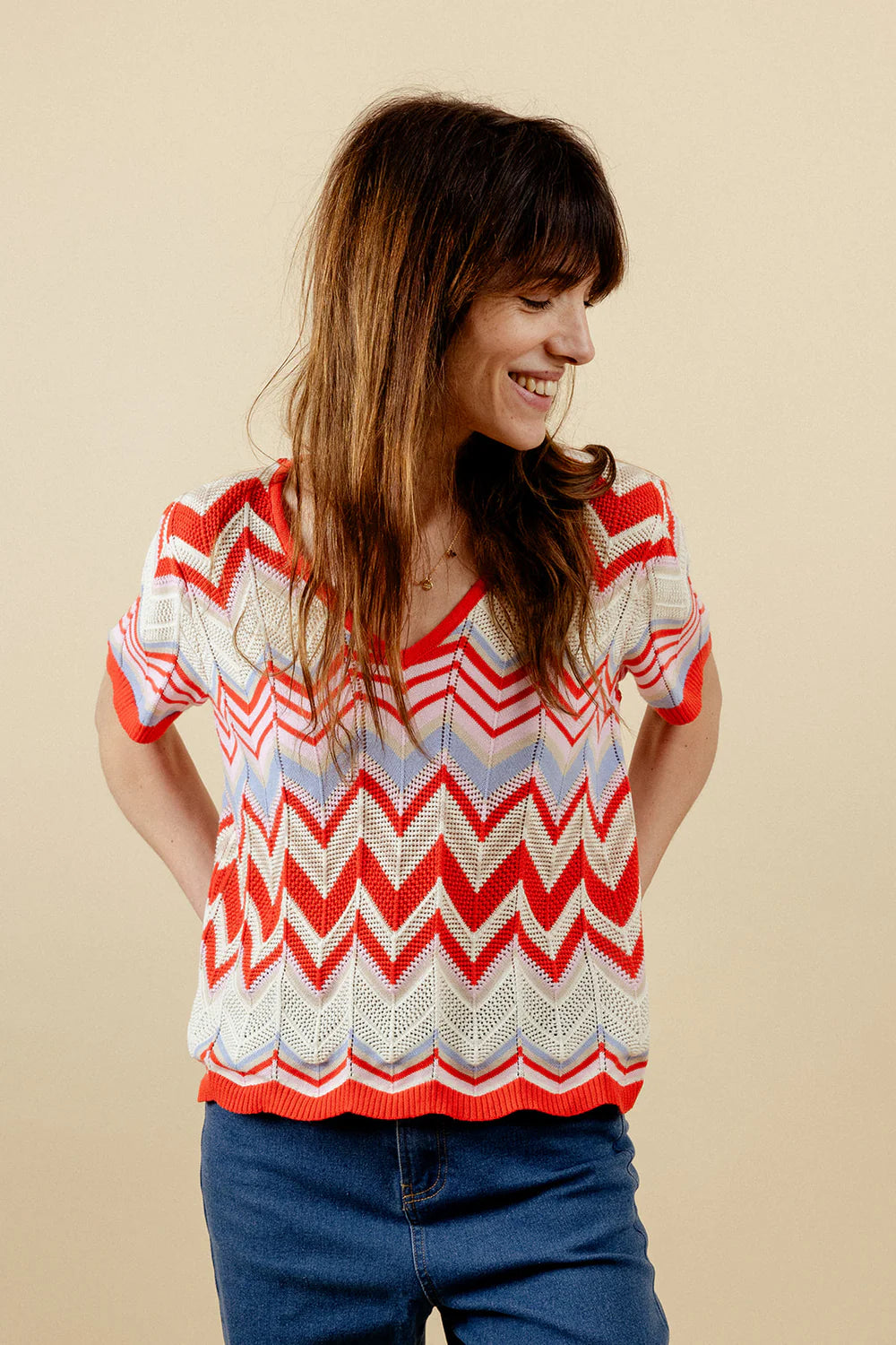 Summer Wave Set Top - Red