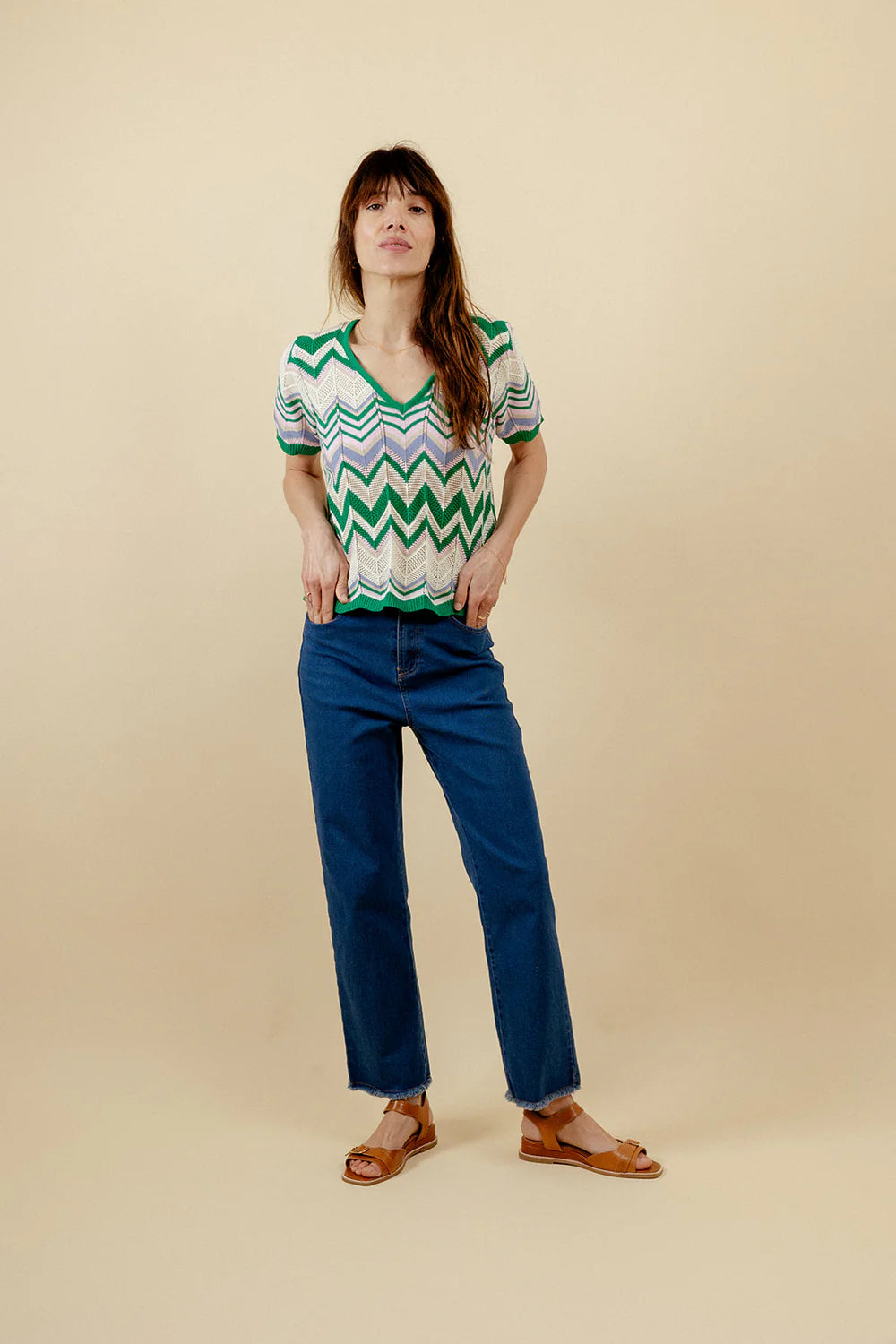 Summer Wave Set Top - Green