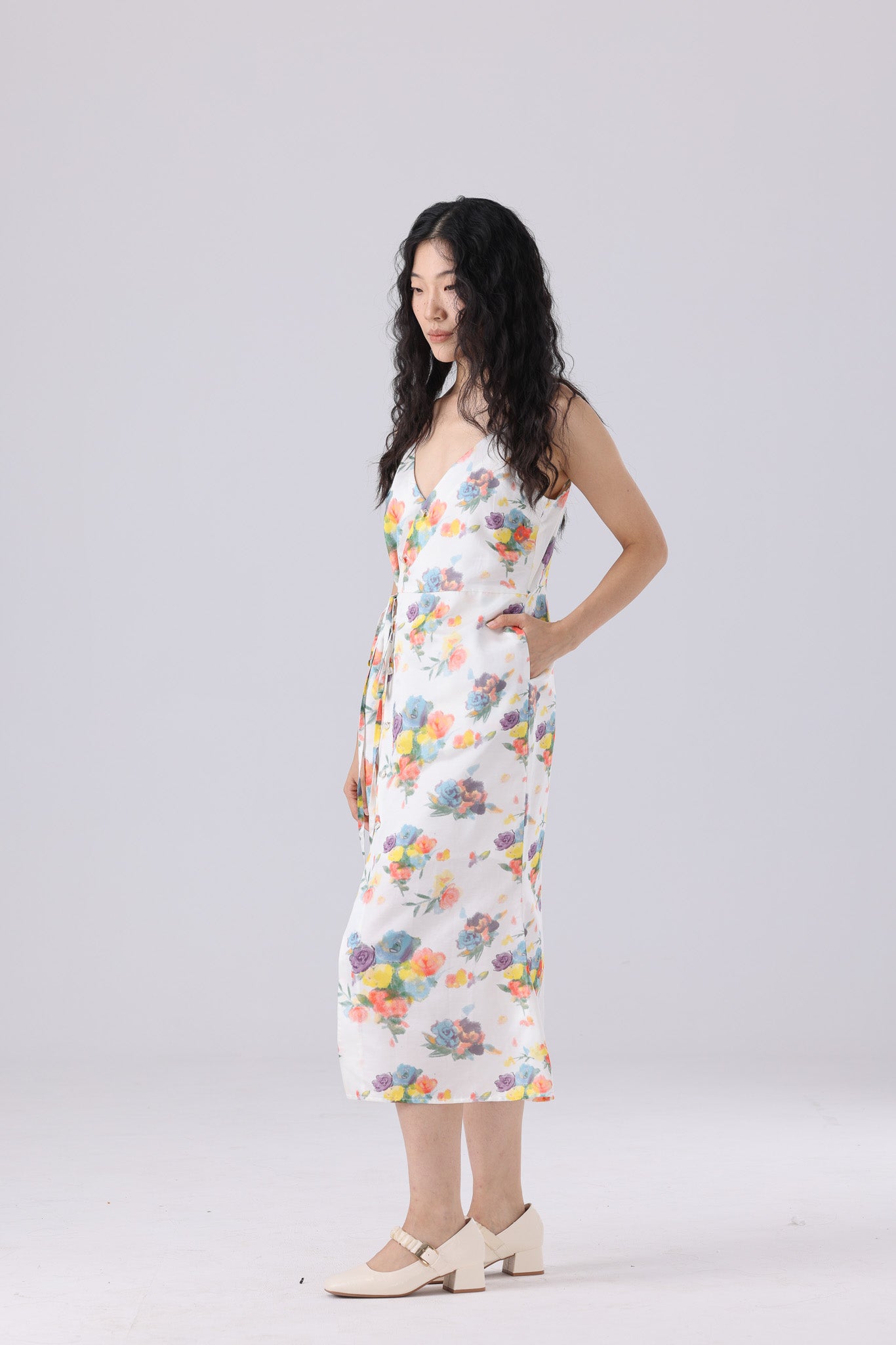 Cindy Dress Long-White