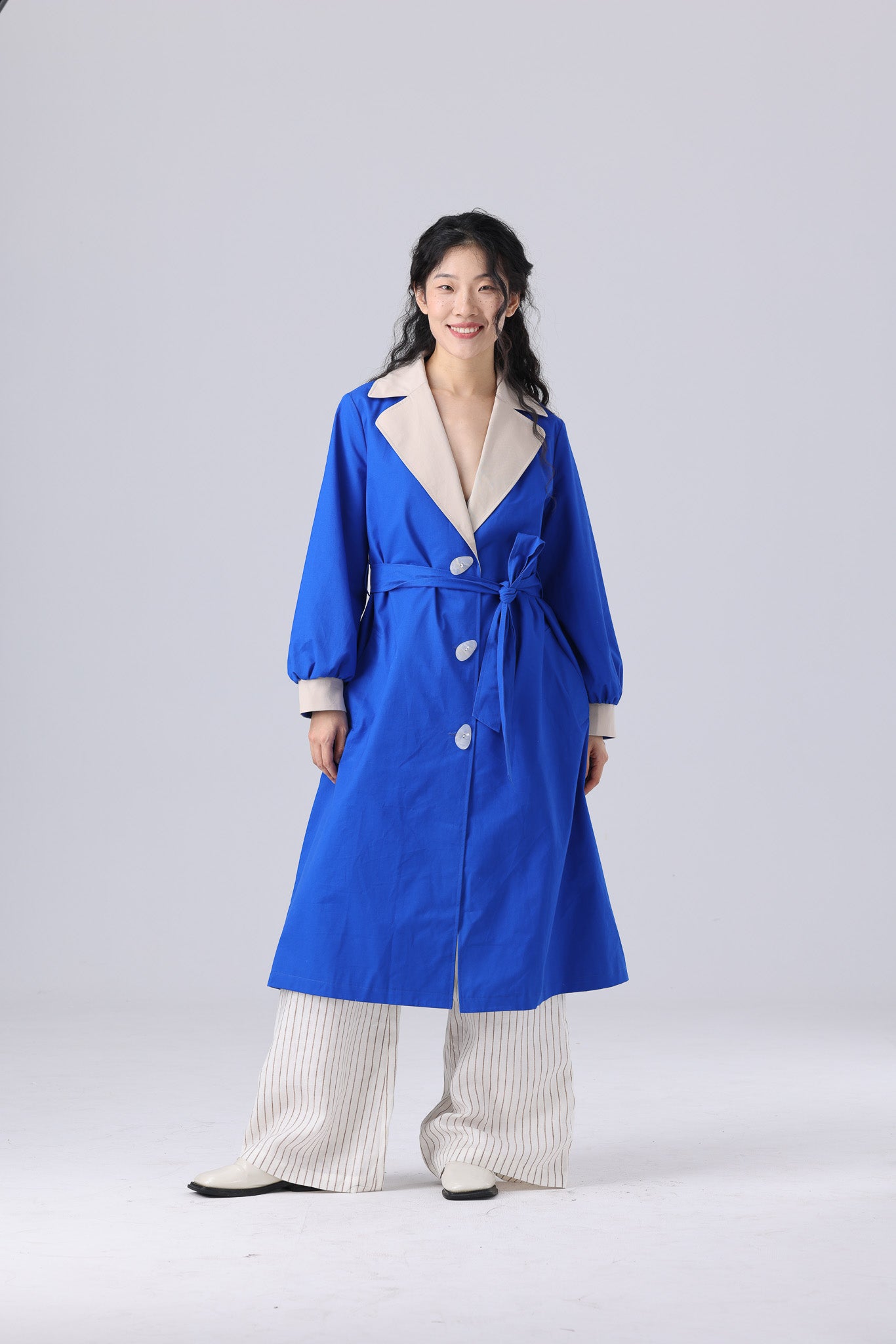 Elsa Trench Coat - Royal