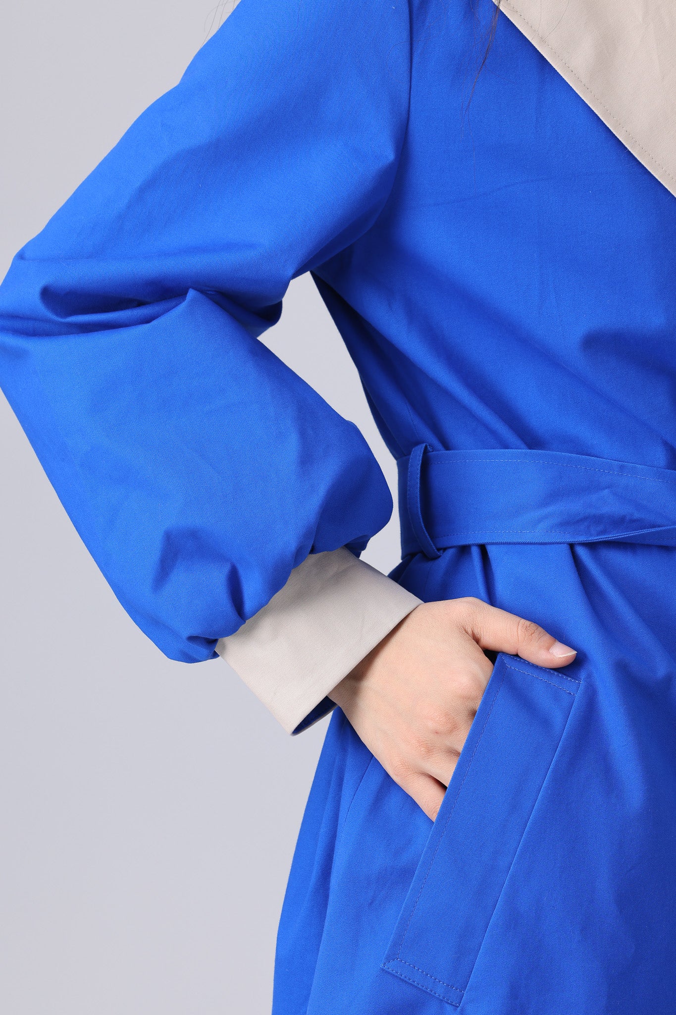 Elsa Trench Coat - Royal