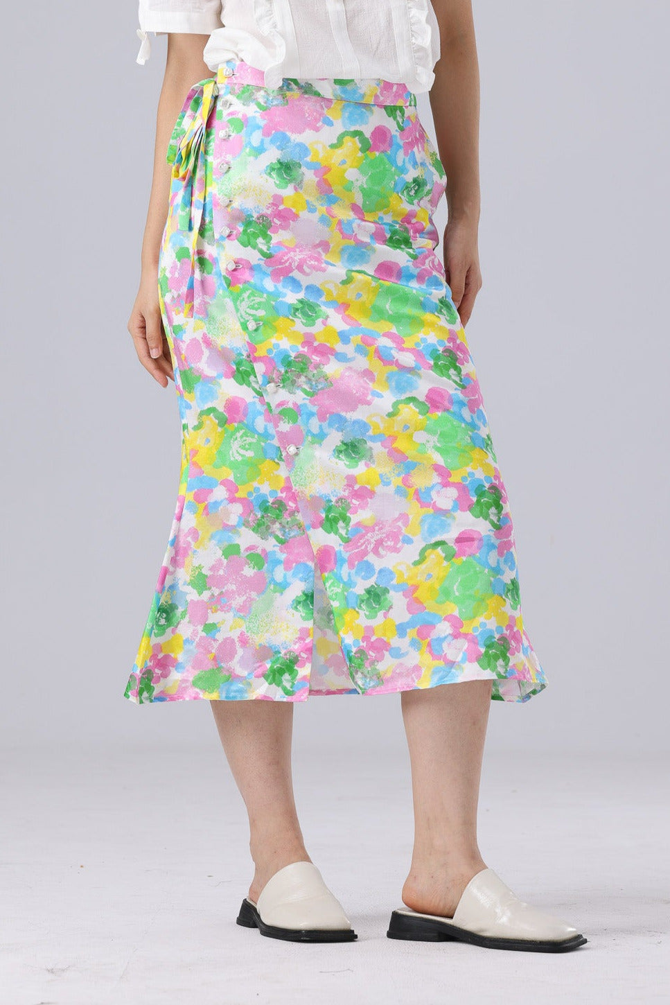 Ella Skirt - Pink Green