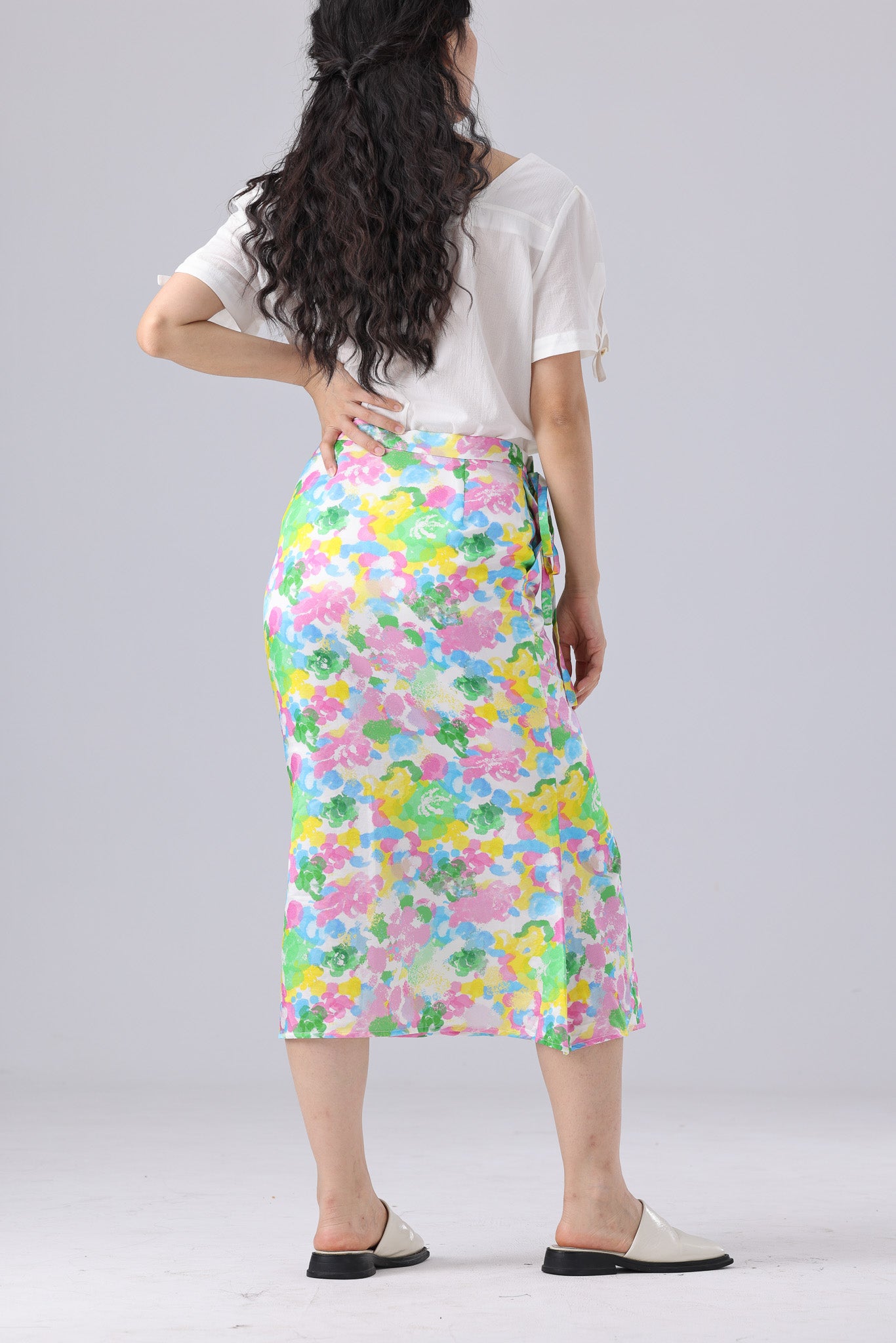 Ella Skirt - Pink Green