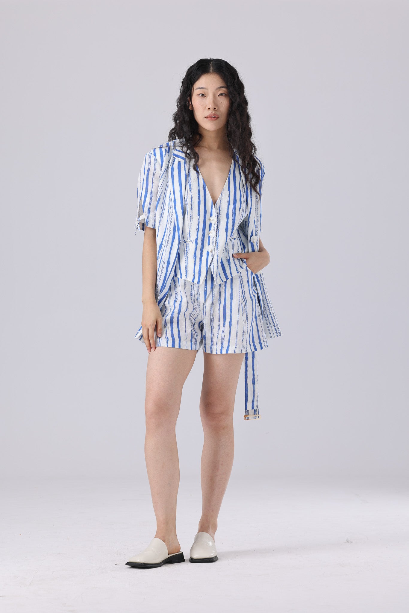 Dody Shorts - Blue Stripe