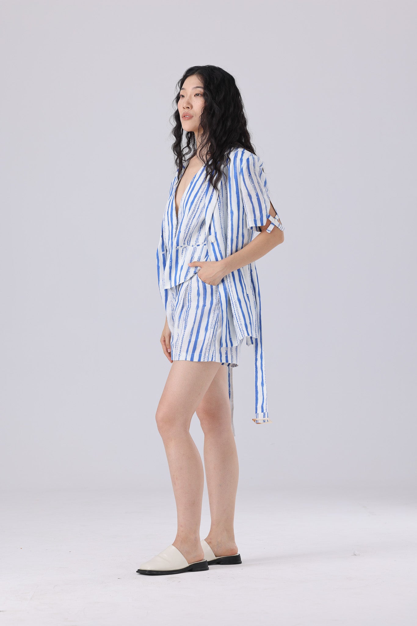 Dody Shorts - Blue Stripe