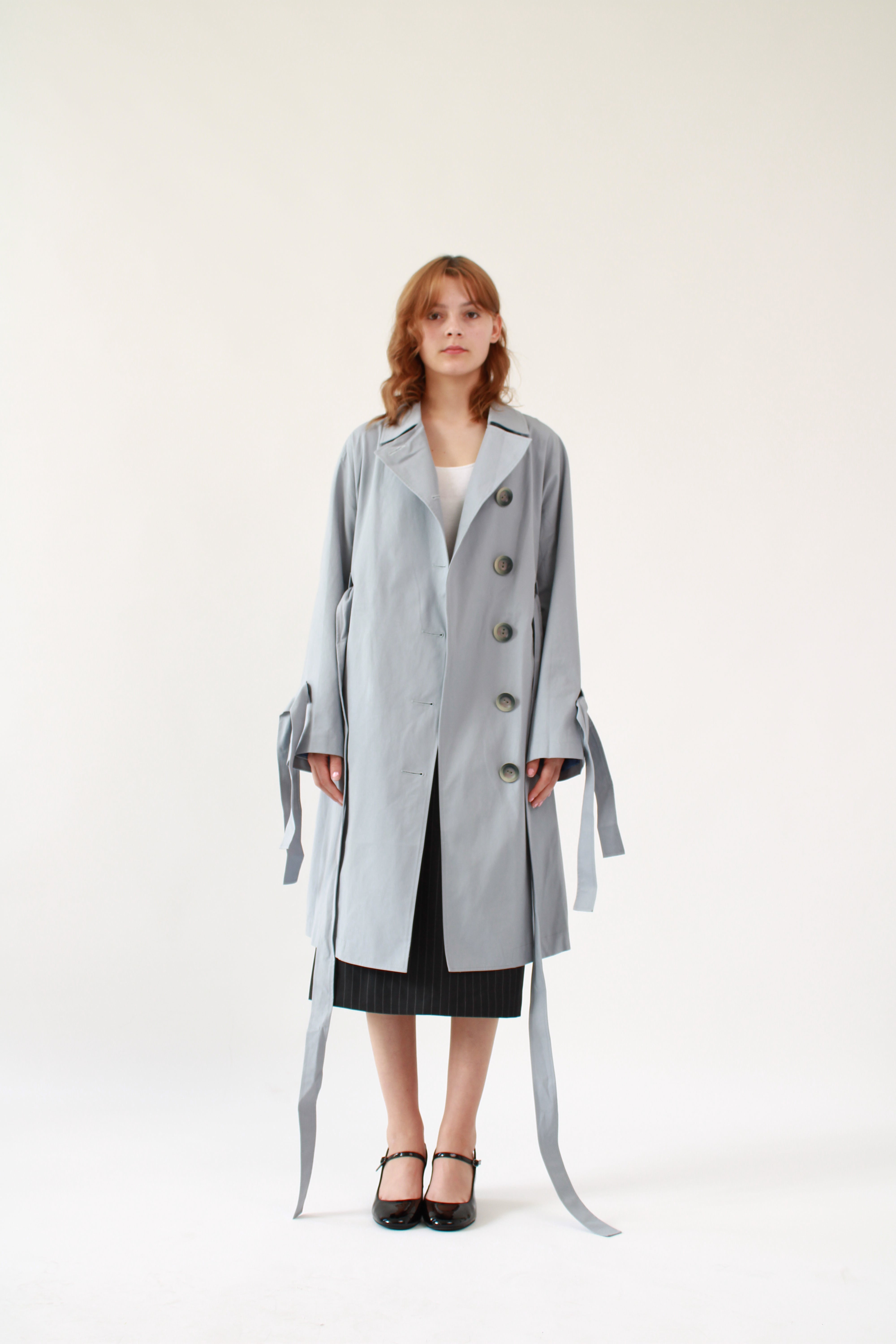 Trench Coat Blue - Long