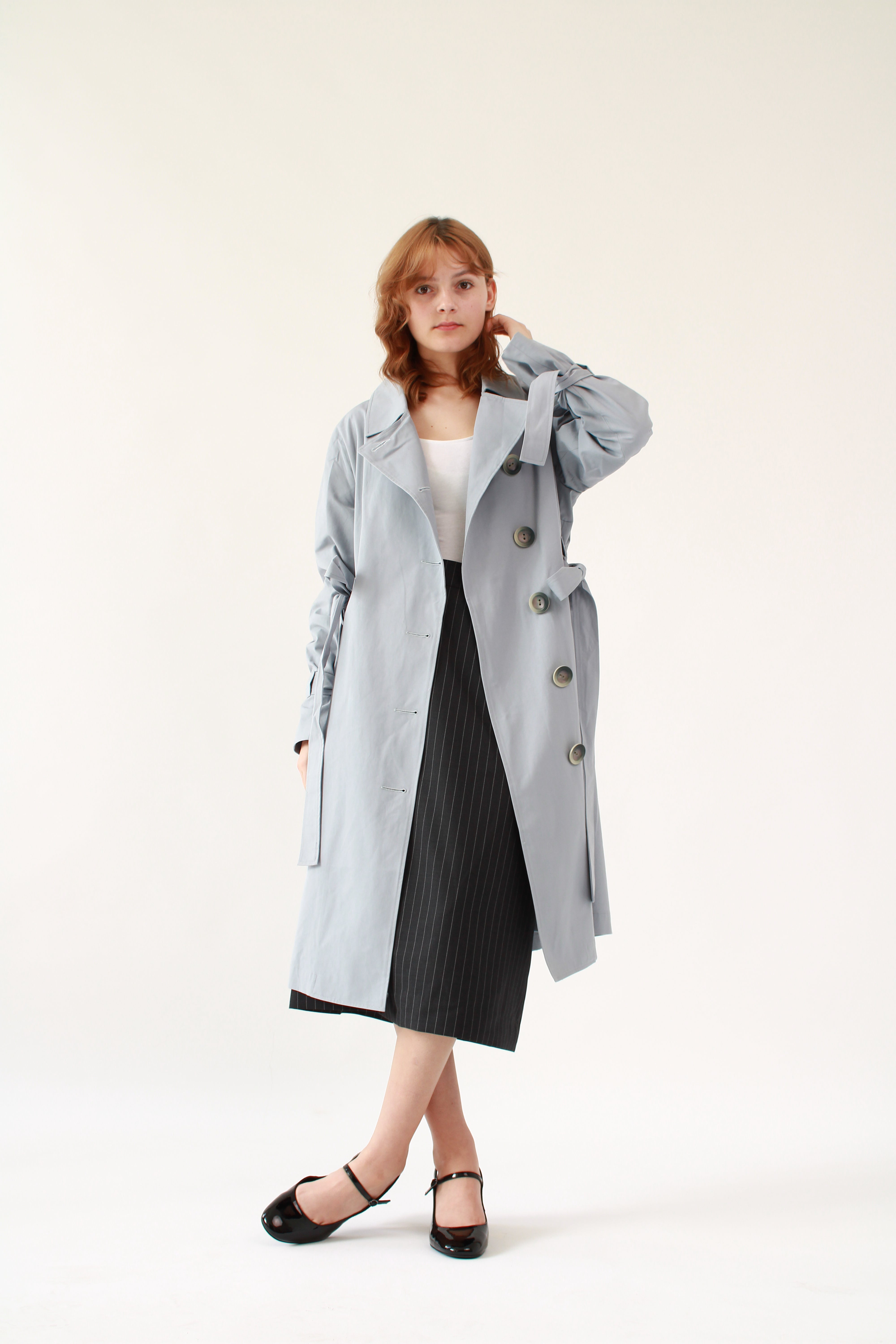 Trench Coat Blue - Long