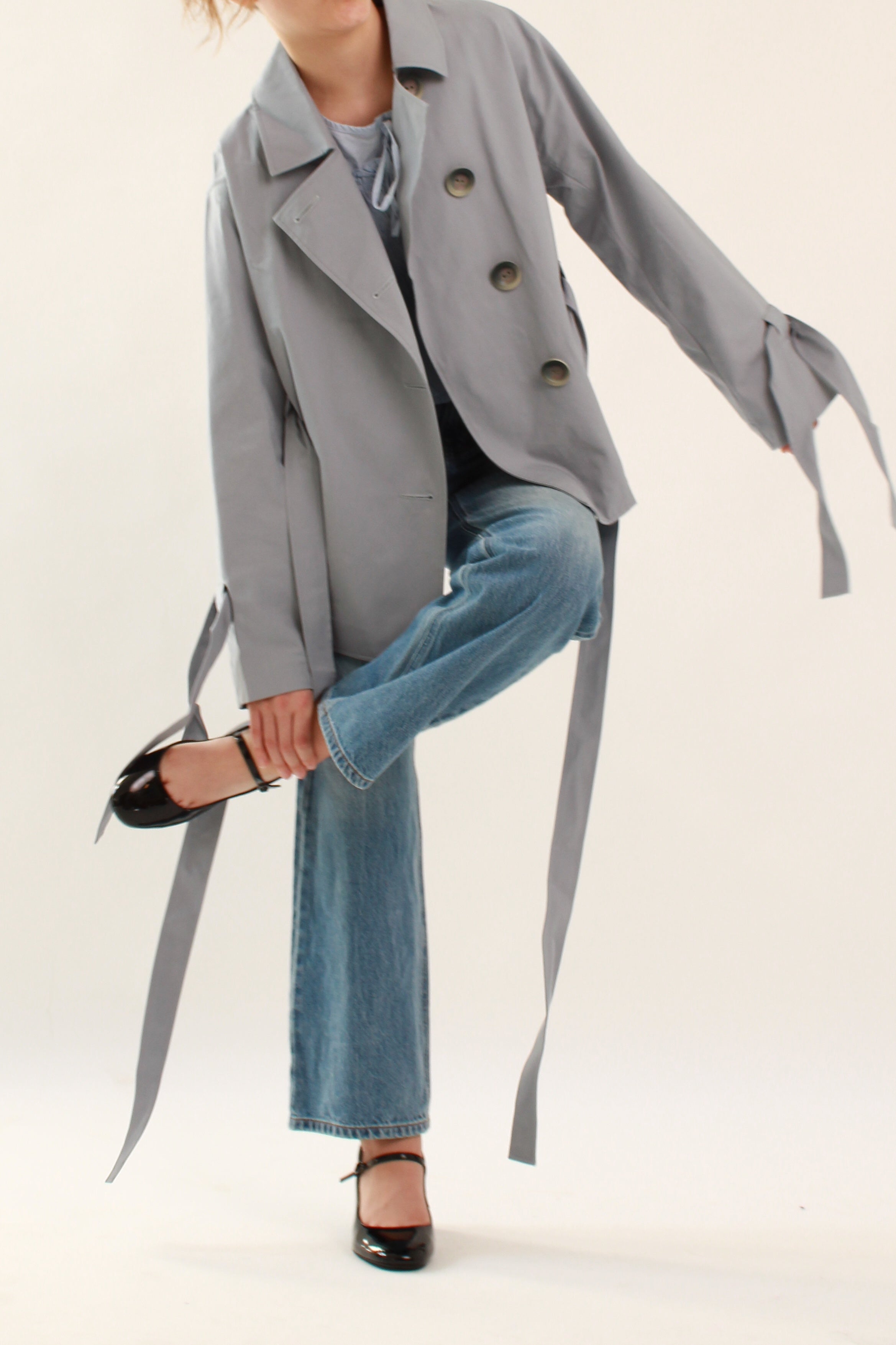 Trench Coat Blue - Short