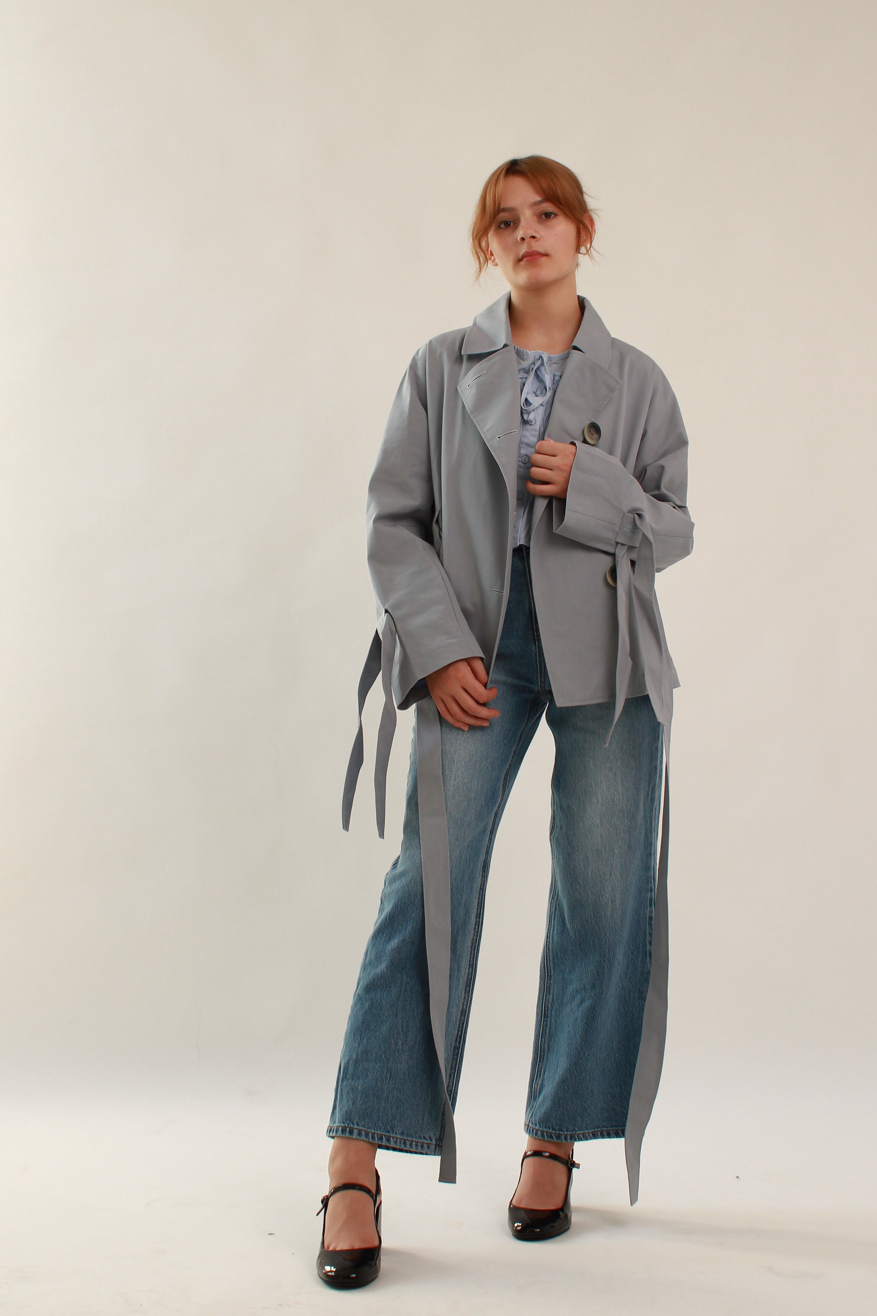 Trench Coat Blue - Short