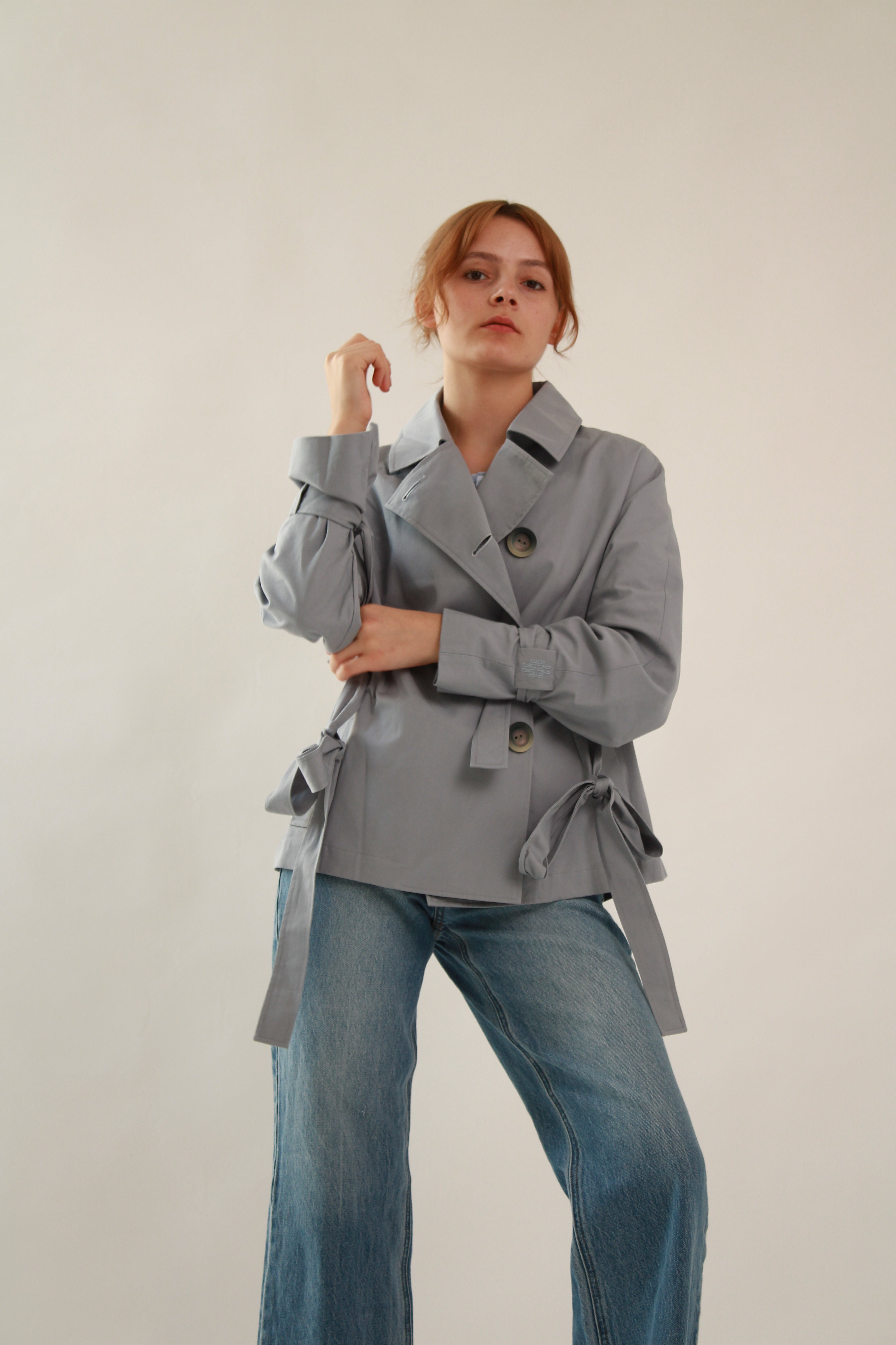 Trench Coat Blue - Short