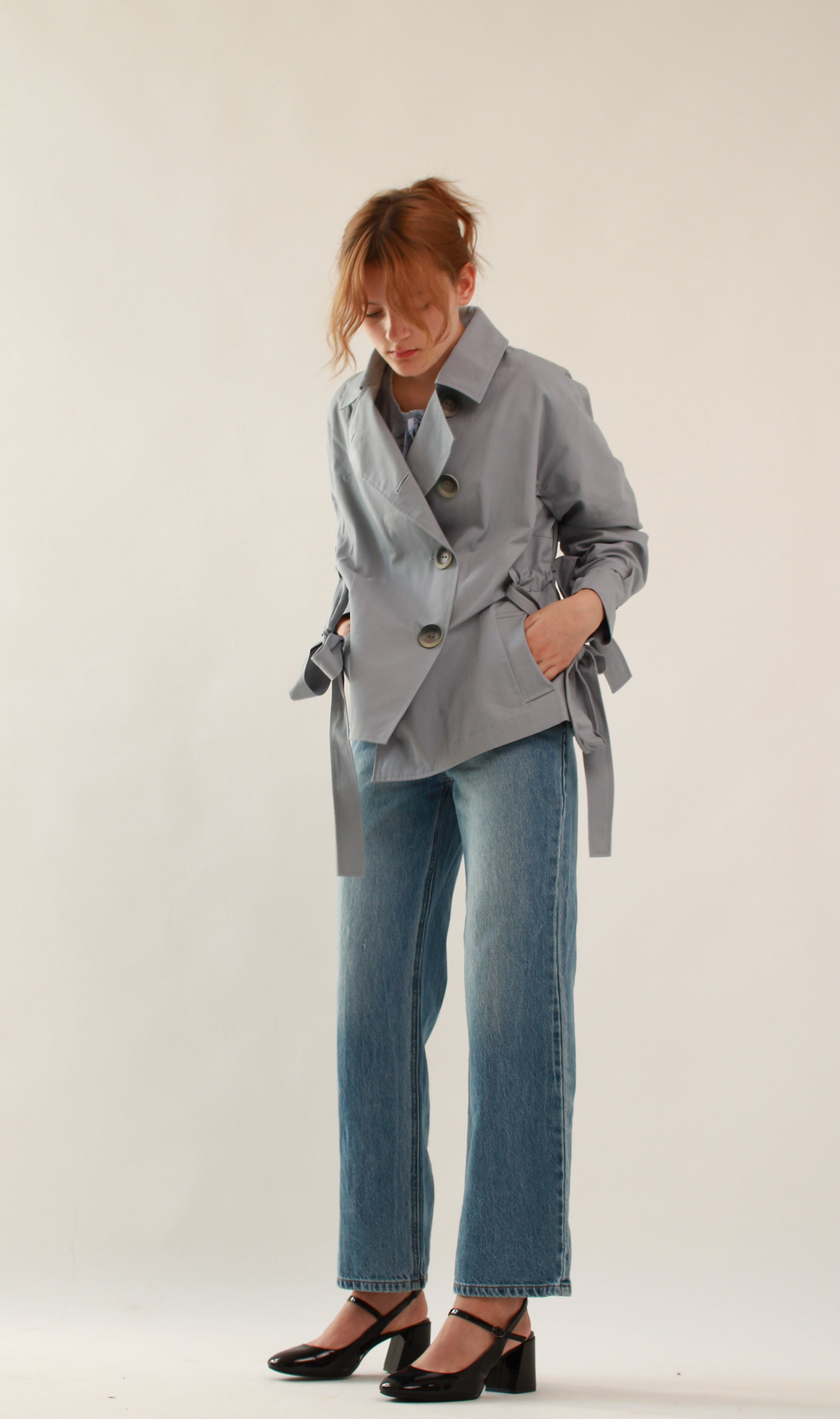 Trench Coat Blue - Short