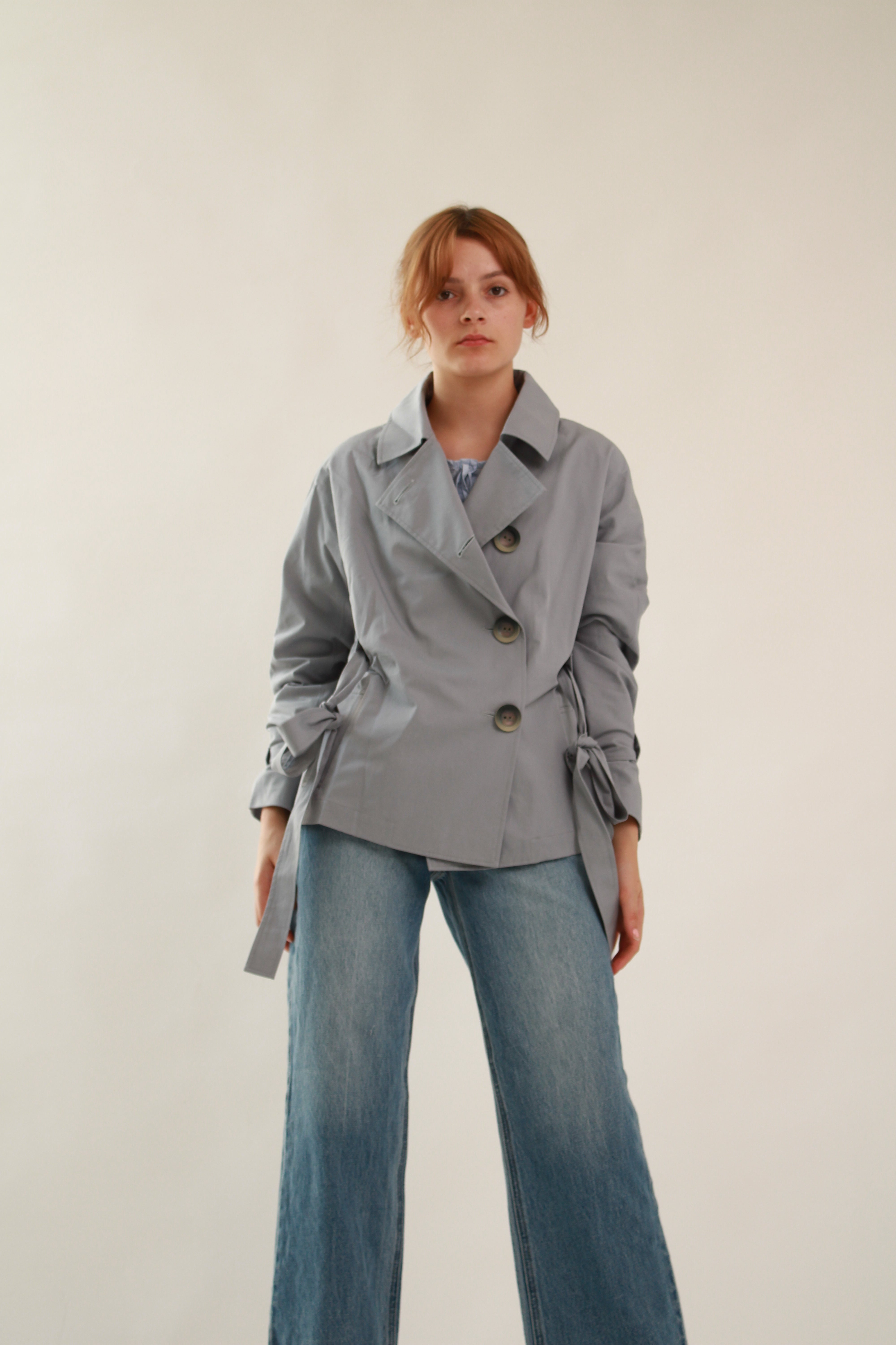 Trench Coat Blue - Short