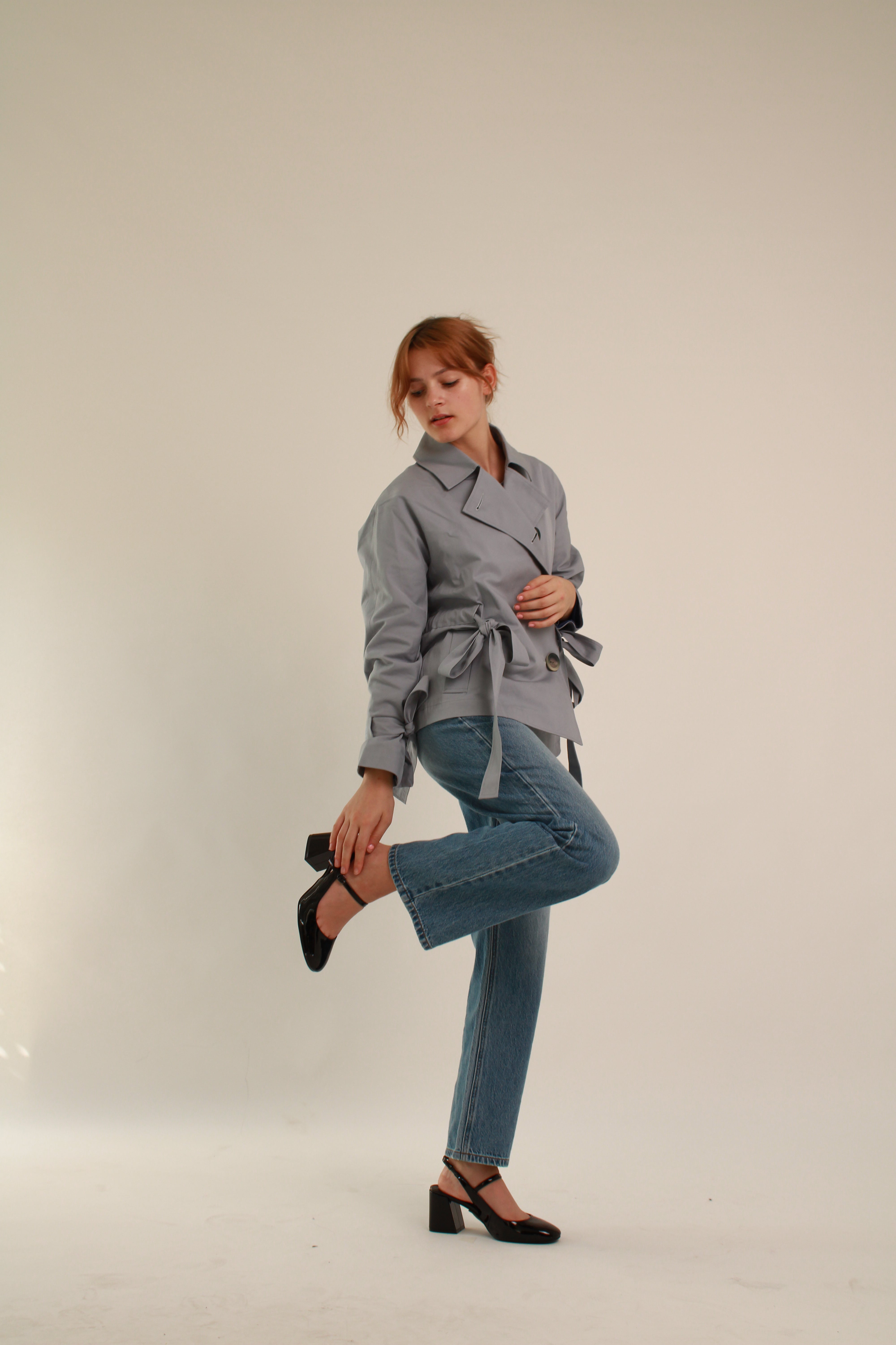 Trench Coat Blue - Short