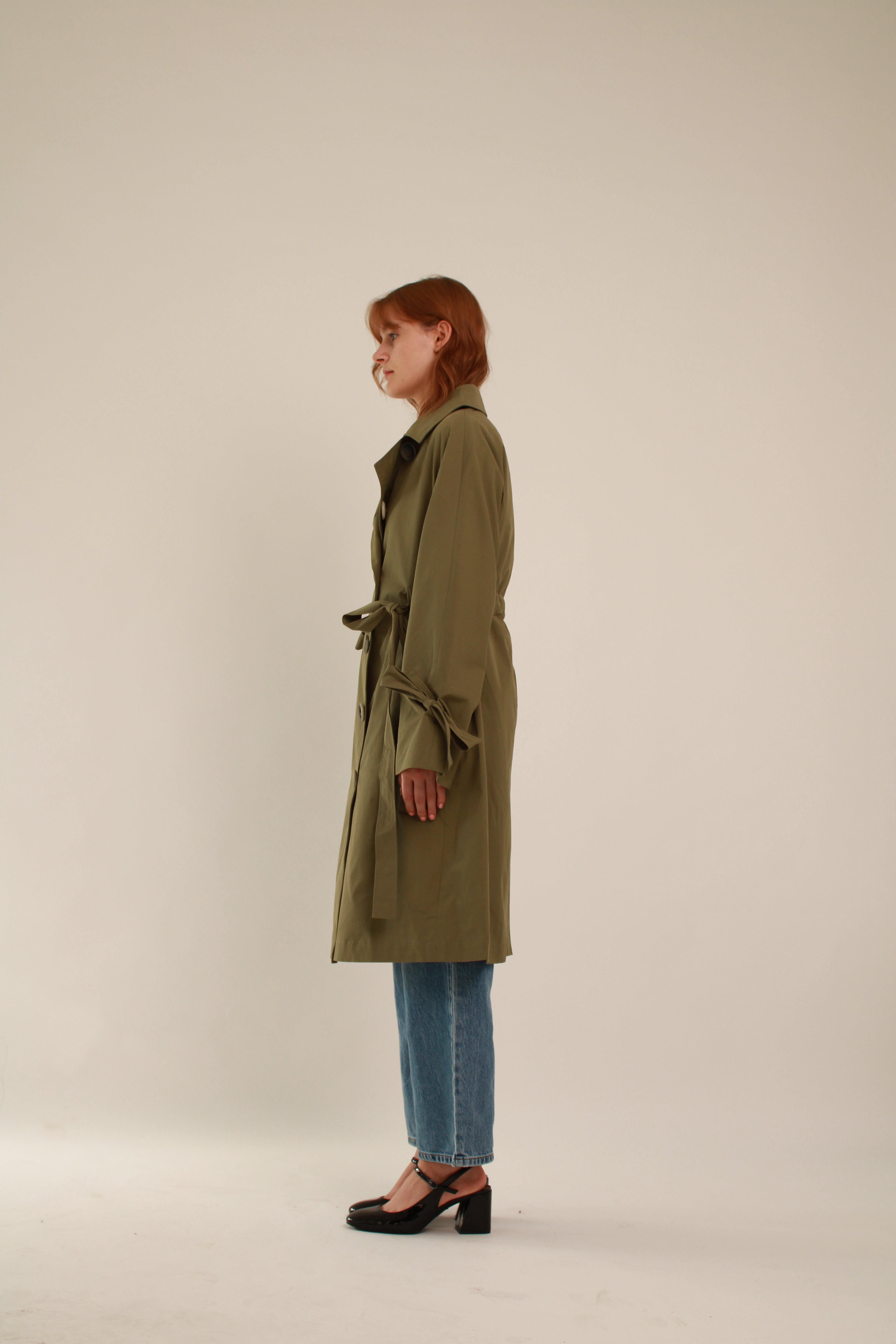 Trench Coat Green - Long