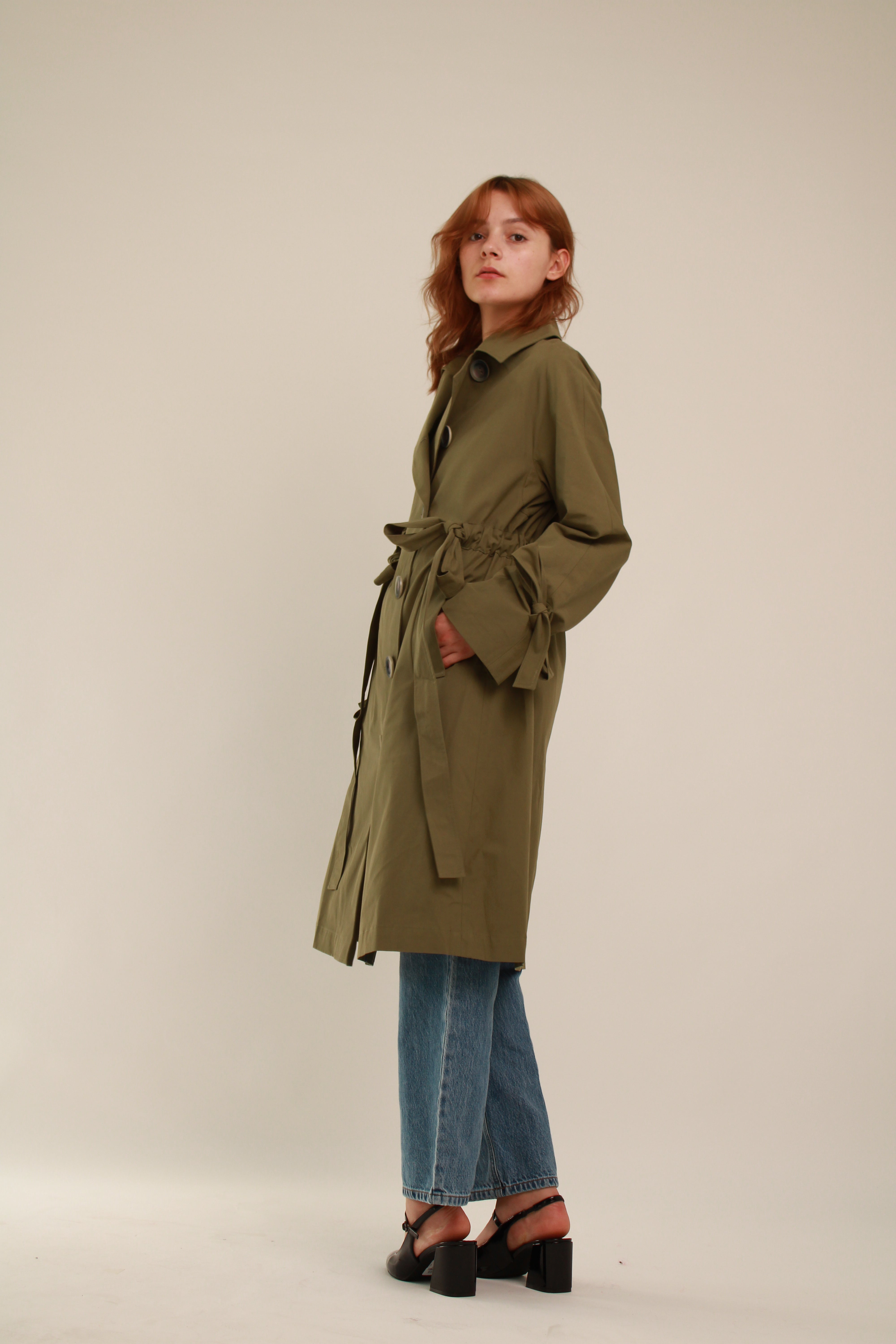 Trench Coat Green - Long