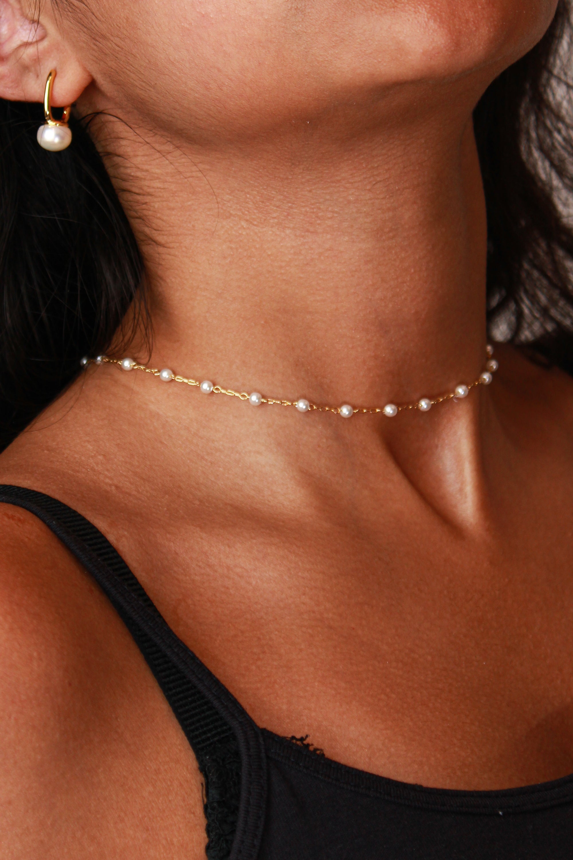 Ada Gold and Pearl Necklace