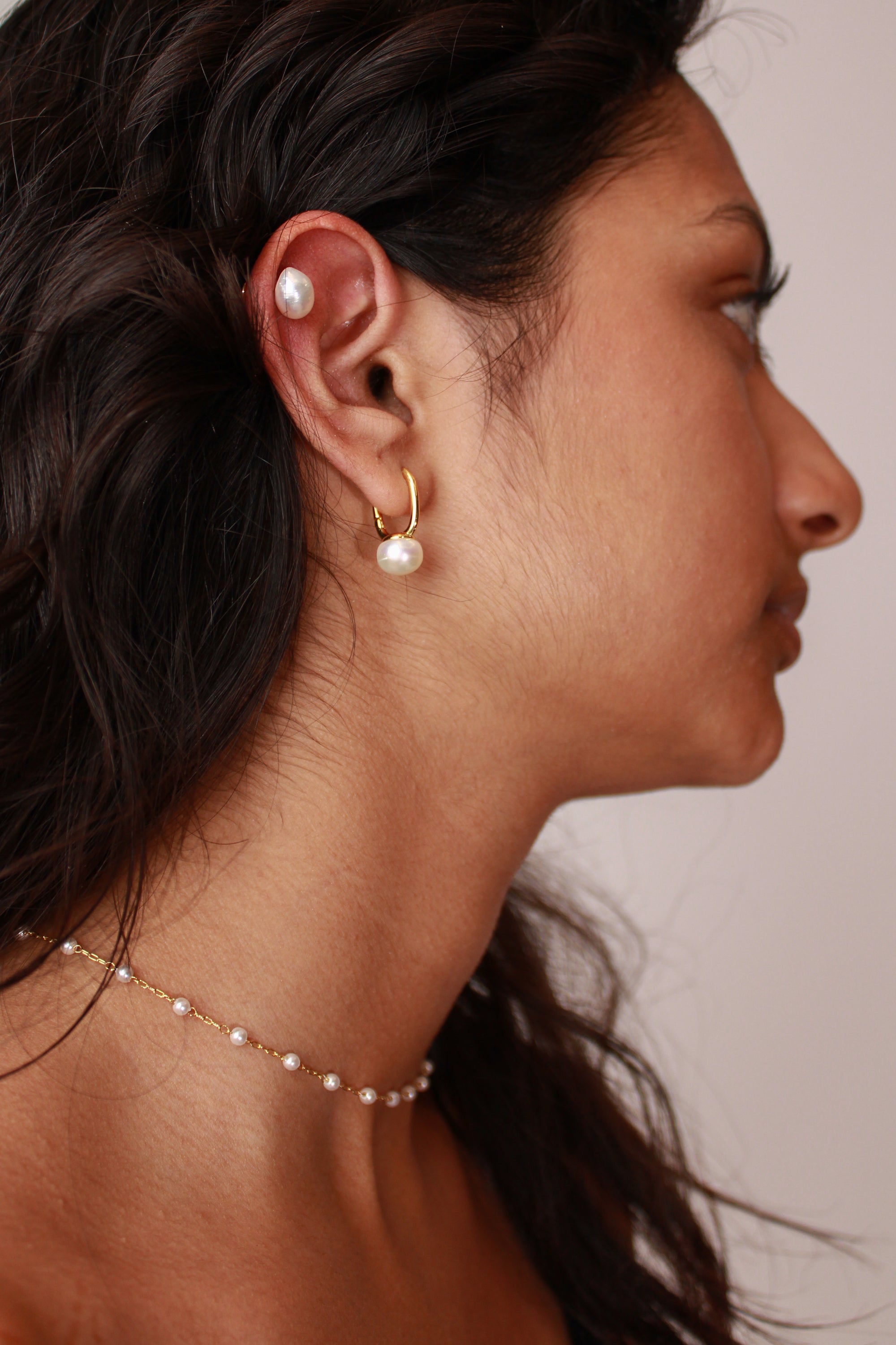 Ada Gold and Pearl Necklace