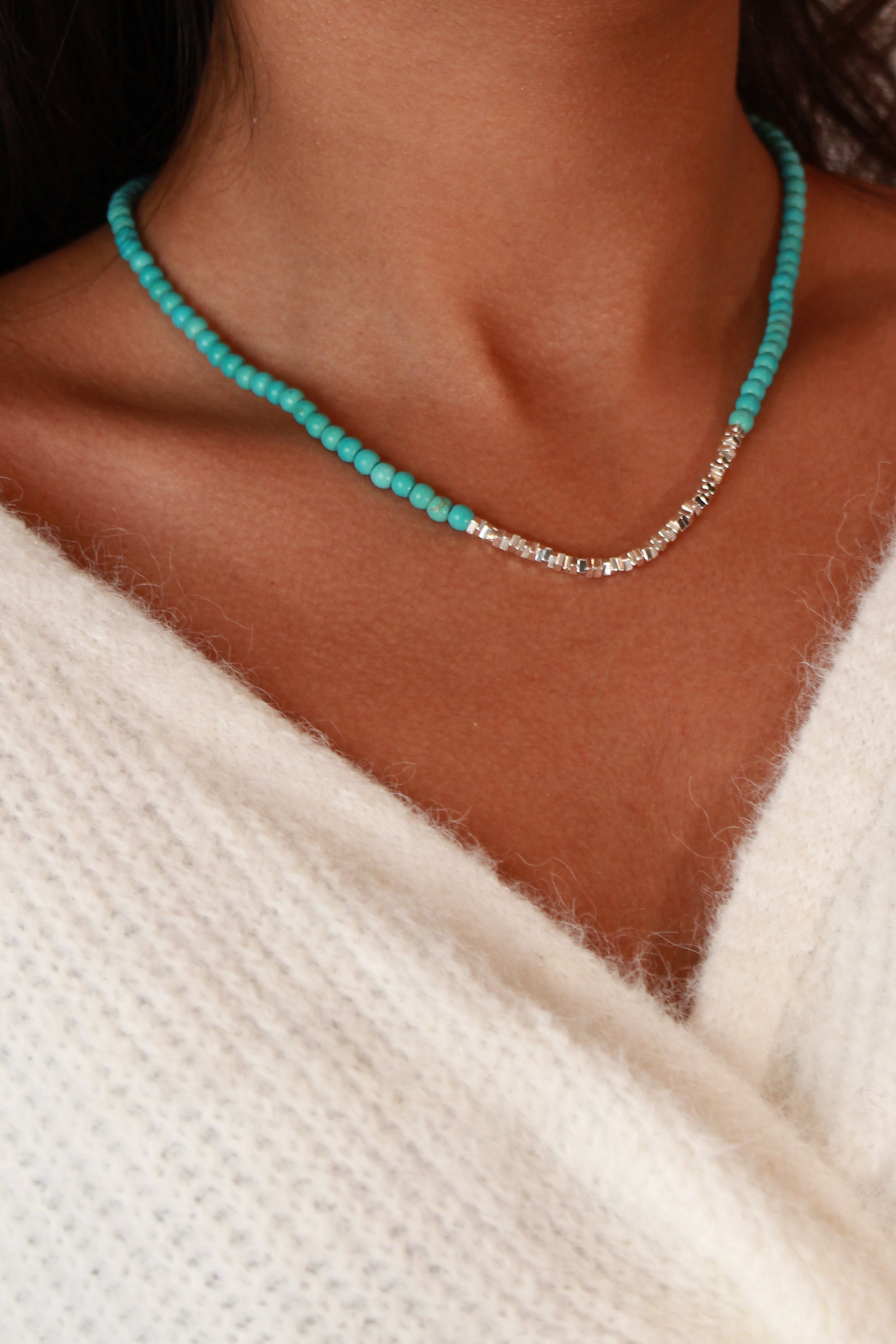 Turquoise and Silver Necklace