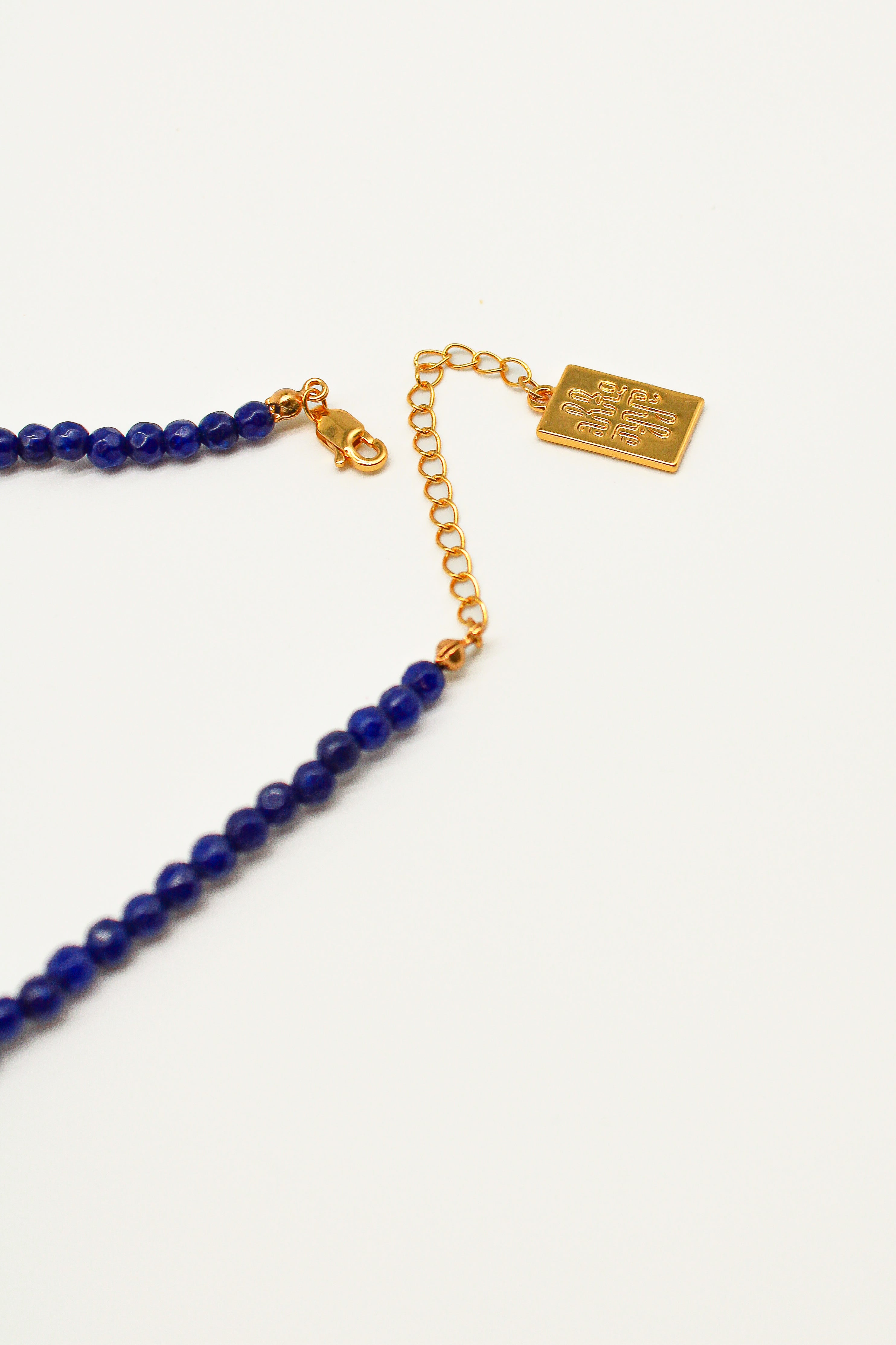 Turquoise and Pearl Necklace - Navy