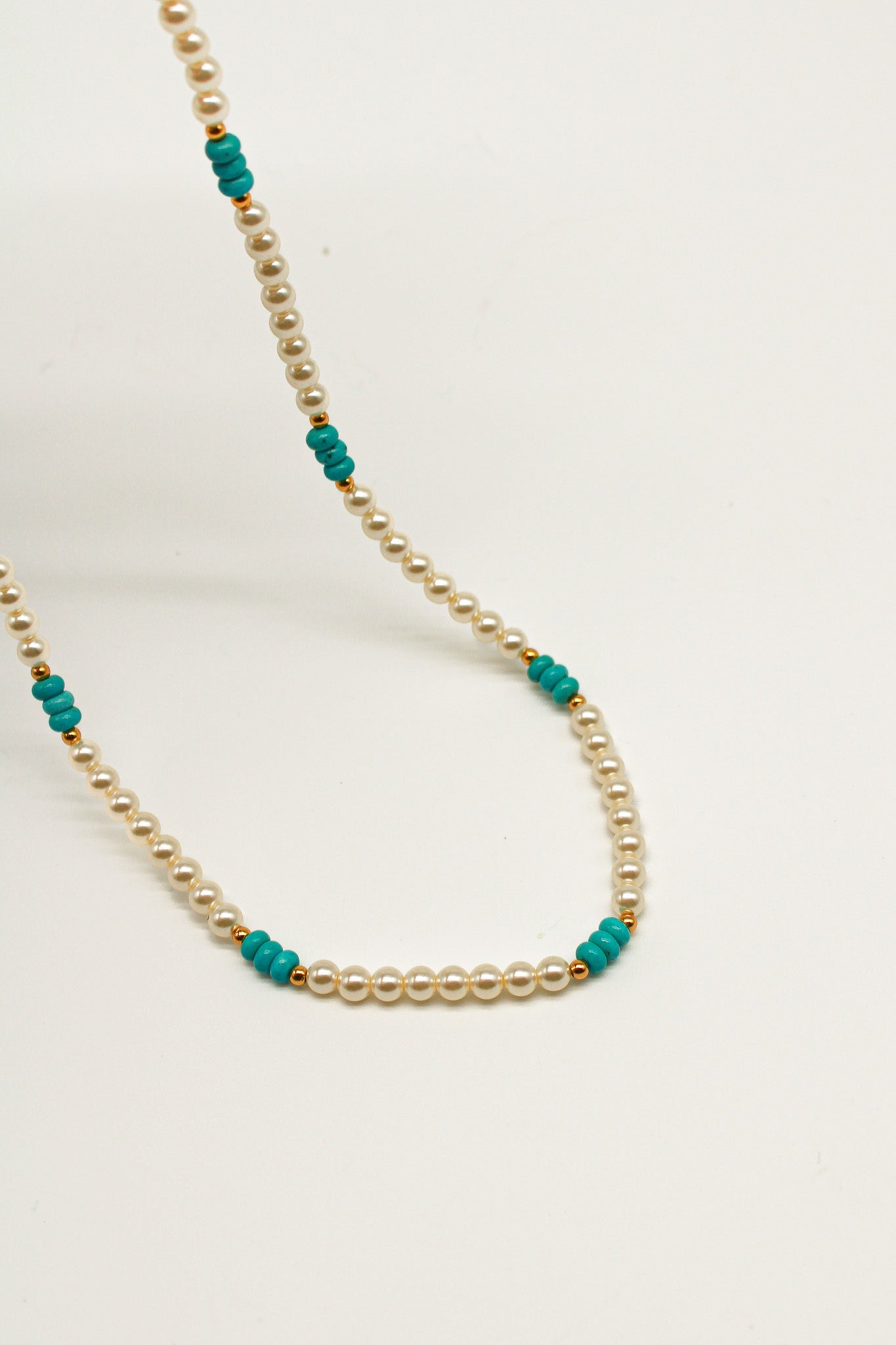 Turquoise and Pearl Necklace