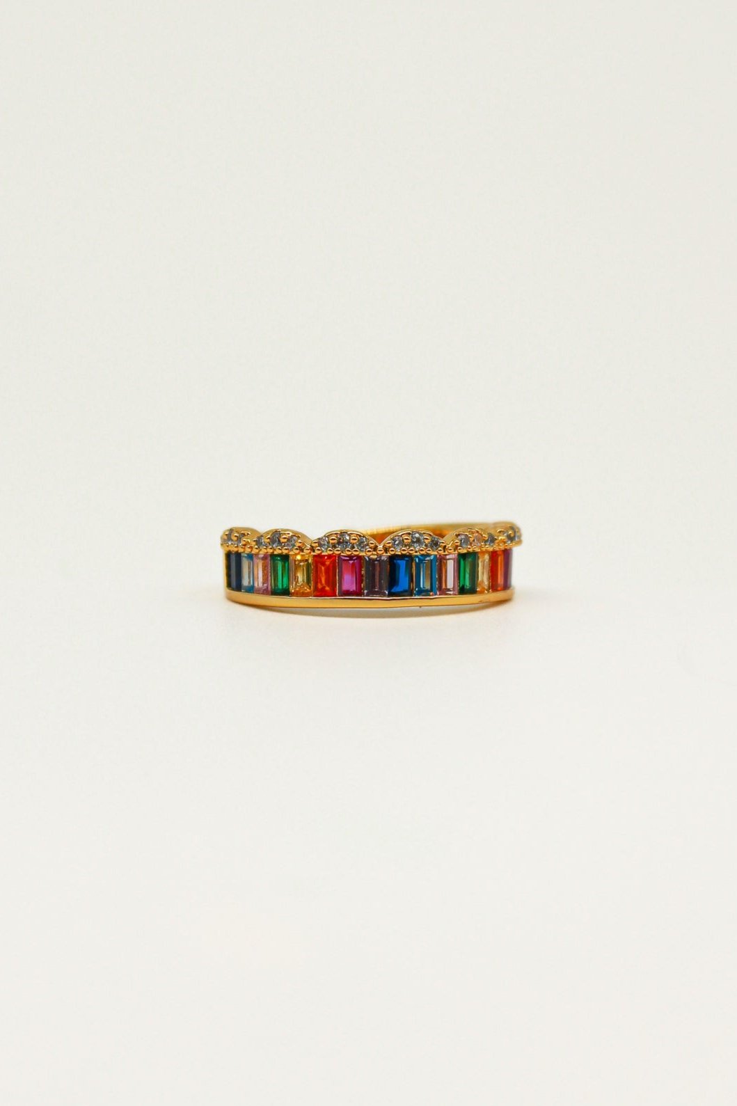 Rainbow crystal Ring