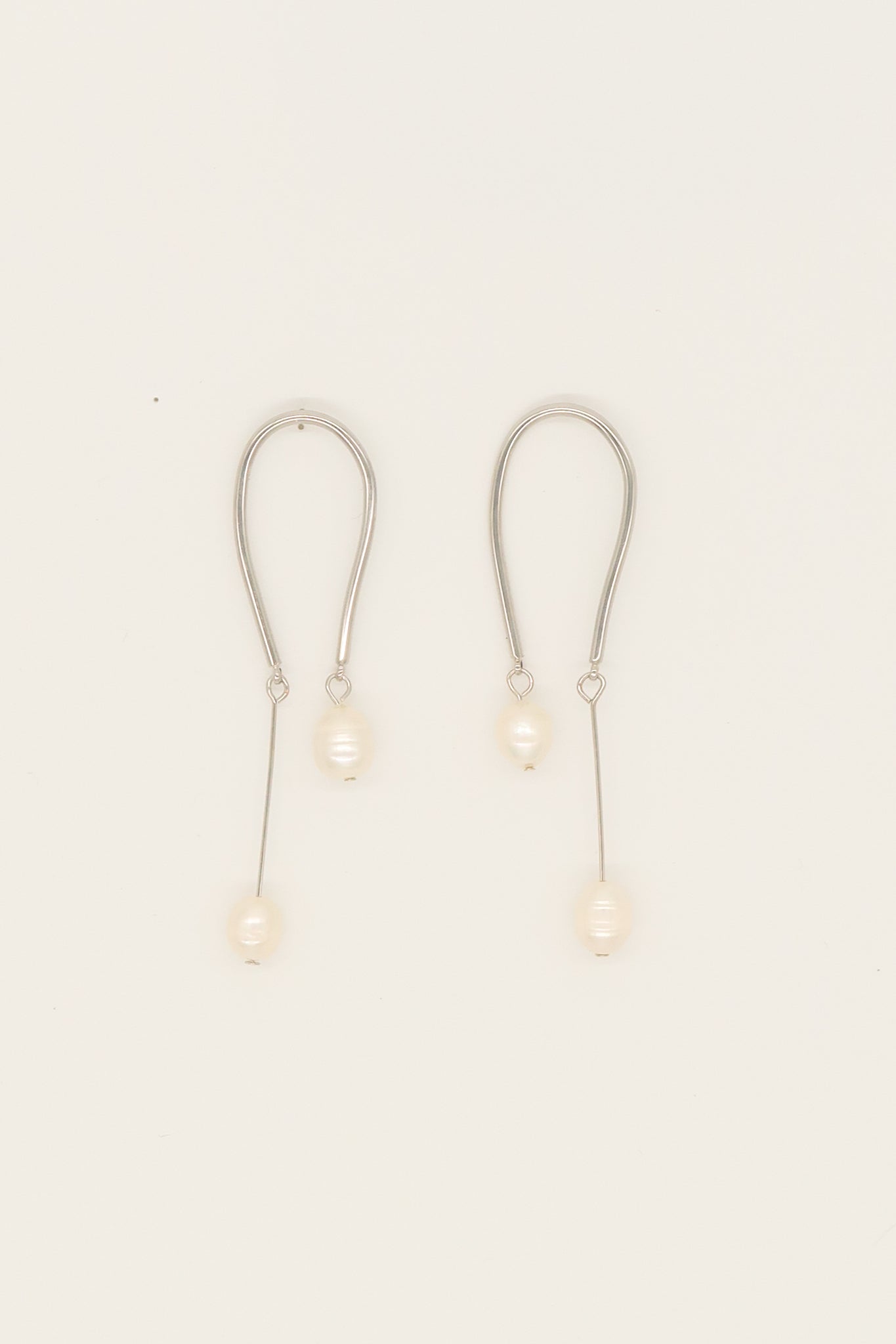 Una Pearl long drop Earrings