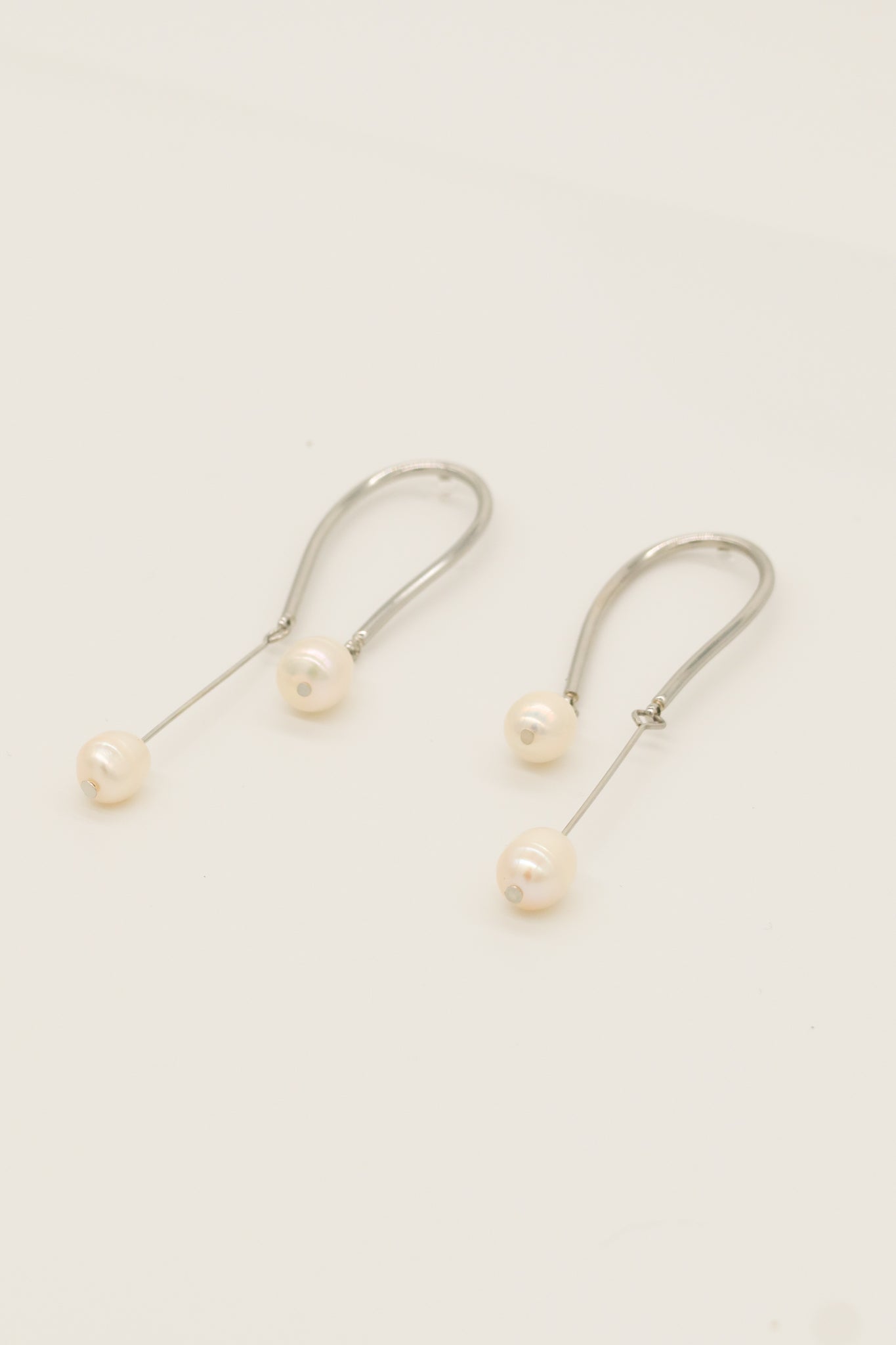 Una Pearl long drop Earrings