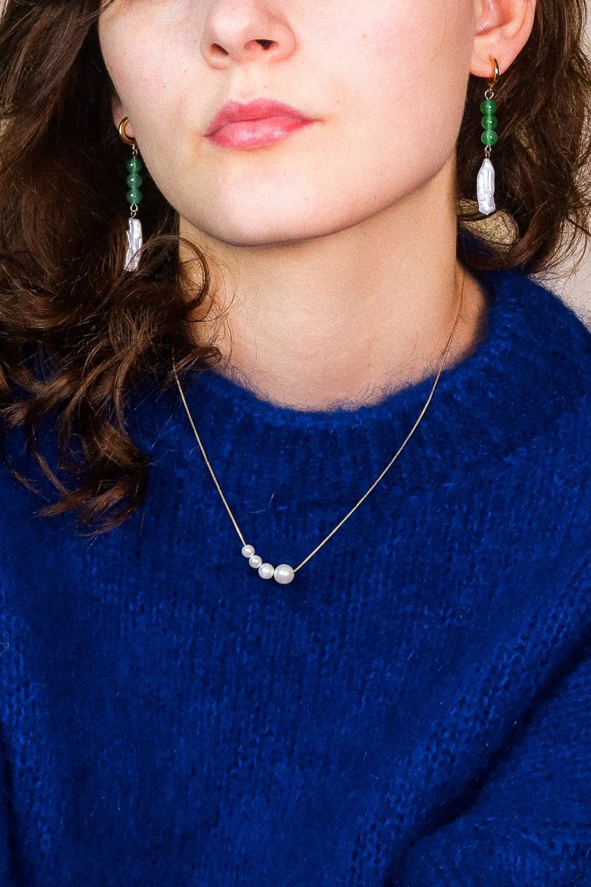 Lindy Four Pearl Necklace
