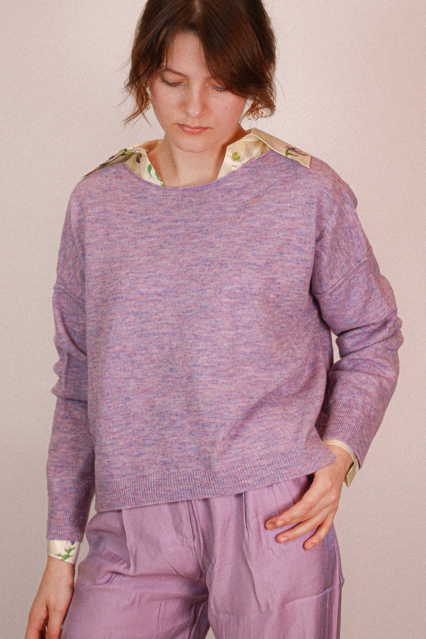 Crop Cut Wool Jumper
