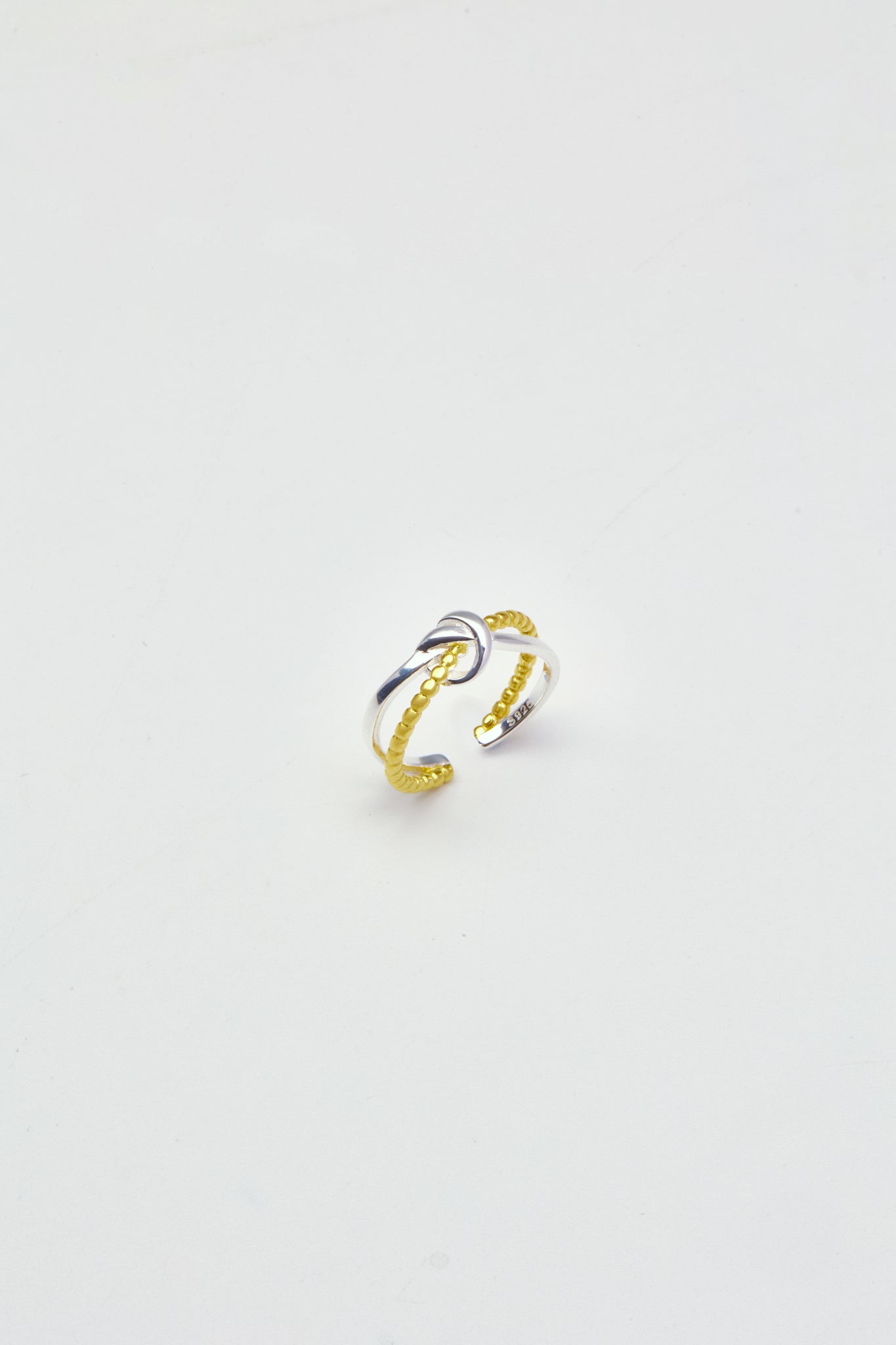 Sterling-Entertwined Ring