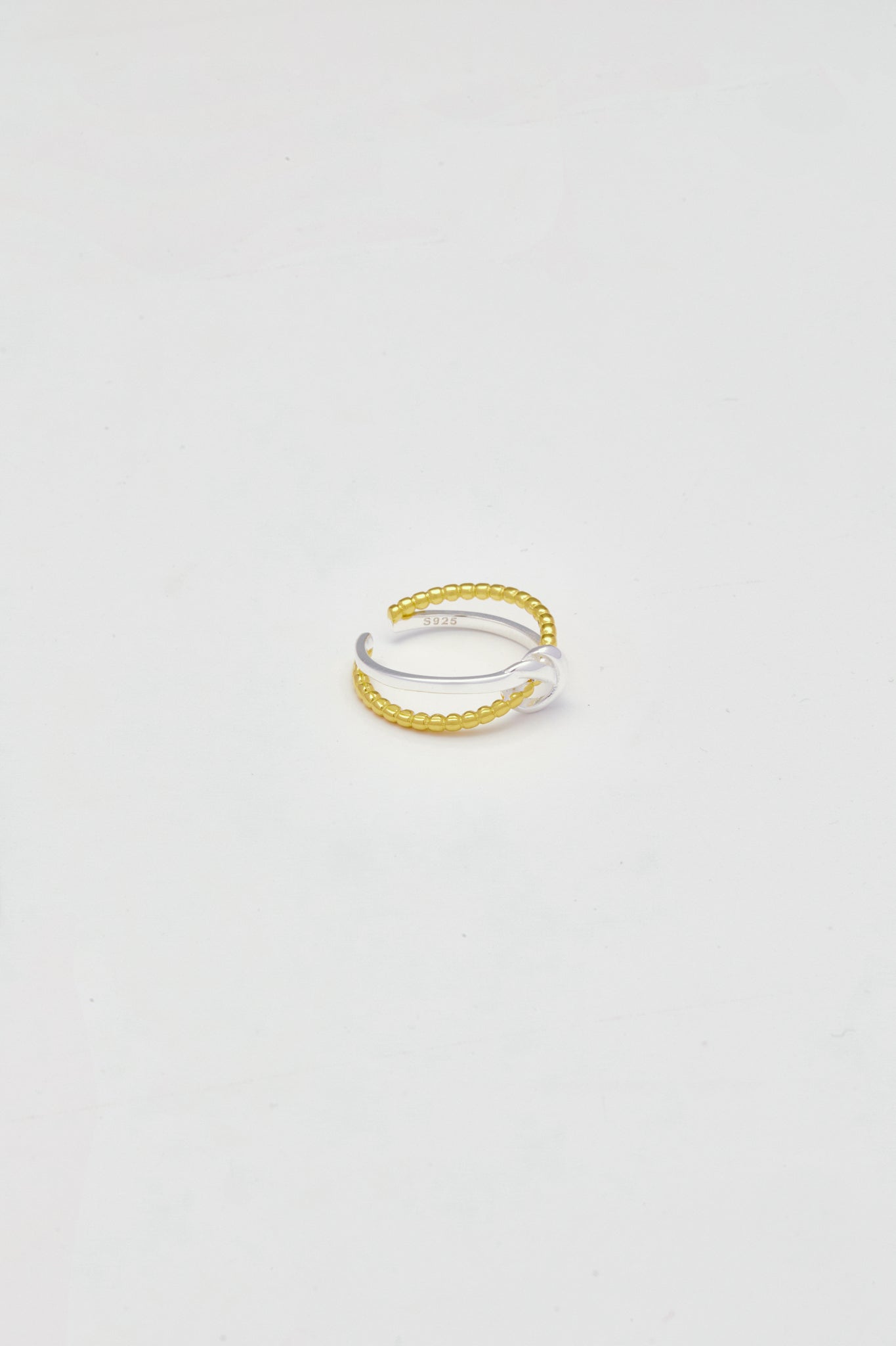Sterling-Entertwined Ring