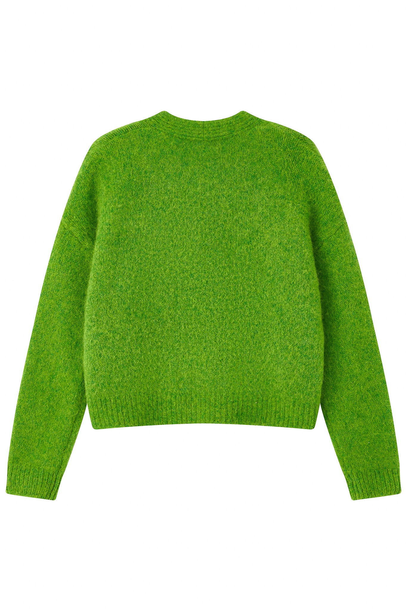 Lara Alpaca wool  Knit Cardigan - Green